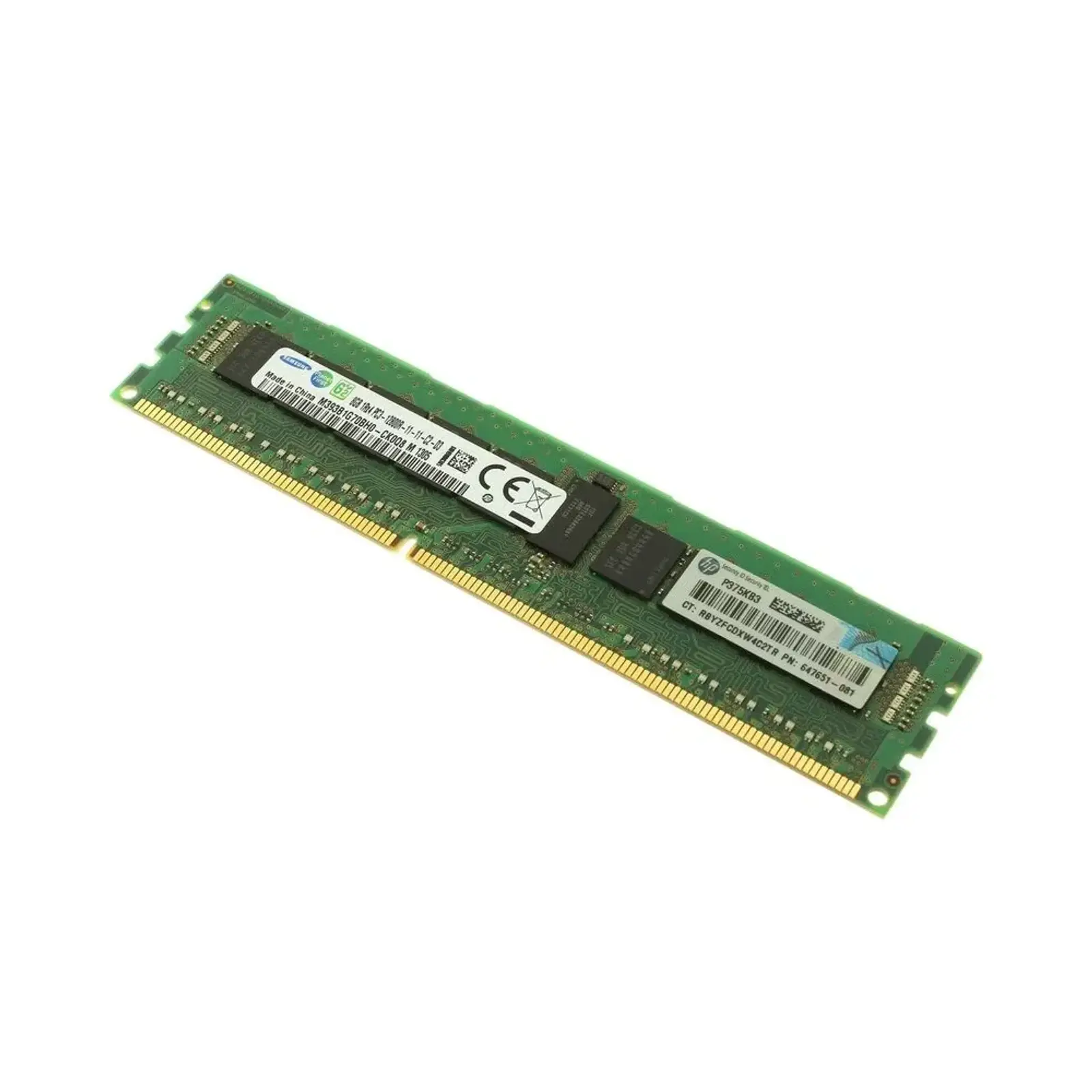 رم سرور اچ پی HPE DIMM DDR3 8GB 12800MHz Single Rank x4 Registered - 647899-B21