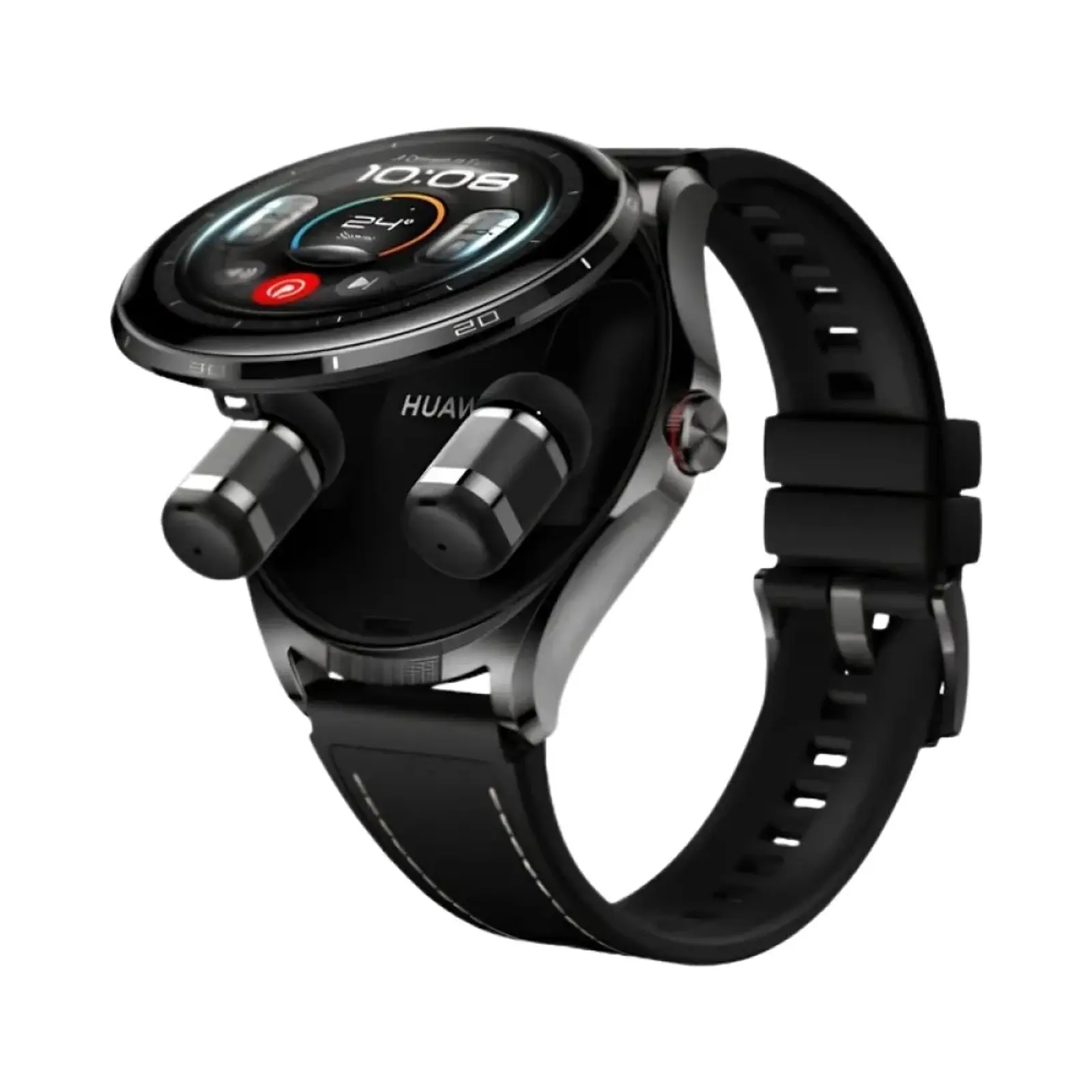 ساعت هوشمند هوآوی 47mm Watch Buds 2 Titanium Case with Leather Band - مشکی