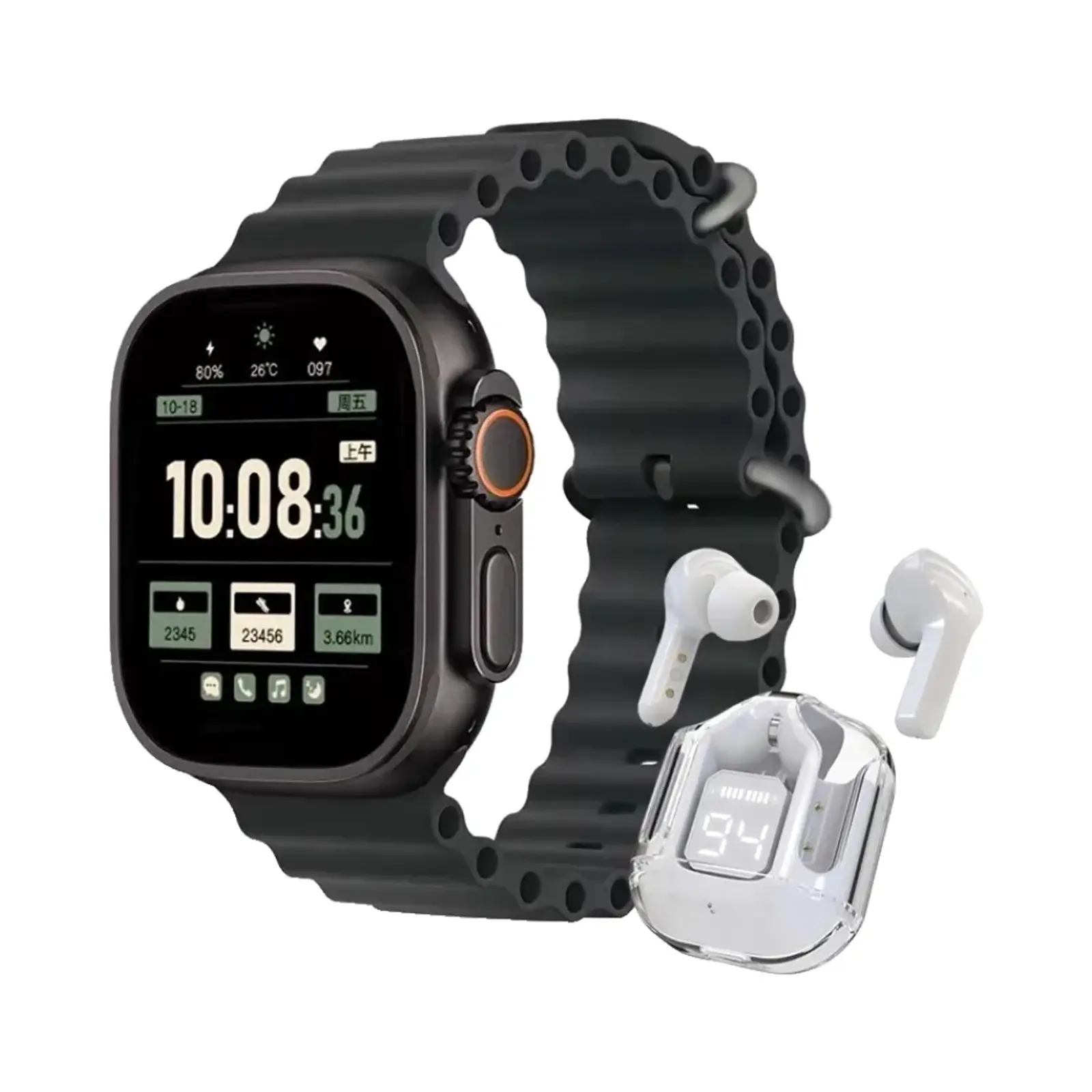 ساعت هوشمند ویسمی 49mm M2 Aluminum Case with Silicone Band - مشکی