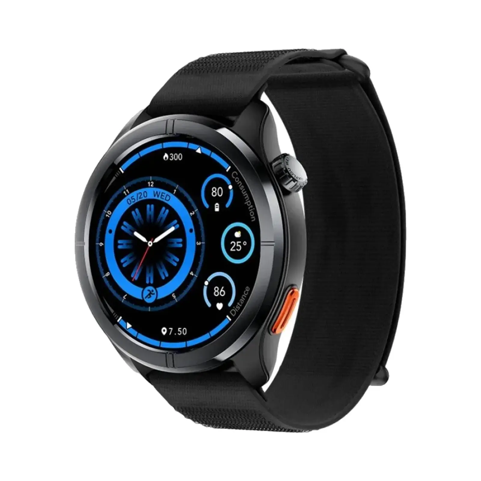 ساعت هوشمند هایلو 47mm Solar Neo 2 Metal and Plastic Case with Nylon Band