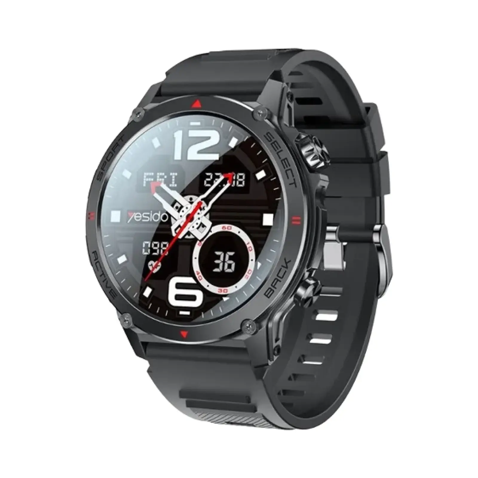 ساعت هوشمند یسیدو 40mm IO31 Aluminum Case with Aluminum Band - مشکی