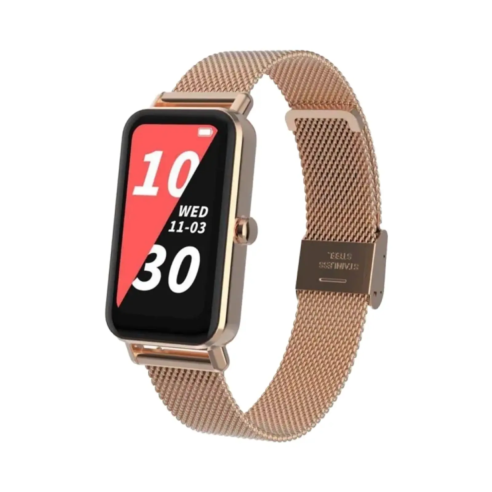 ساعت هوشمند گرین لاین VI VOCAL FIT SPECIALY TRACK Metal Case with Silicone Band - طلایی