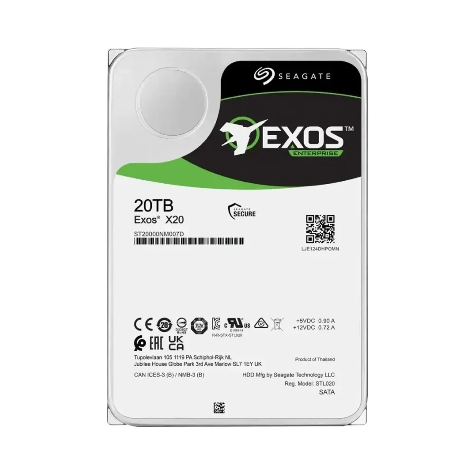 هارد سرور سیگیت Seagate 20TB SATA 6G Enterprise 7.2K LFF - ST20000NM007D