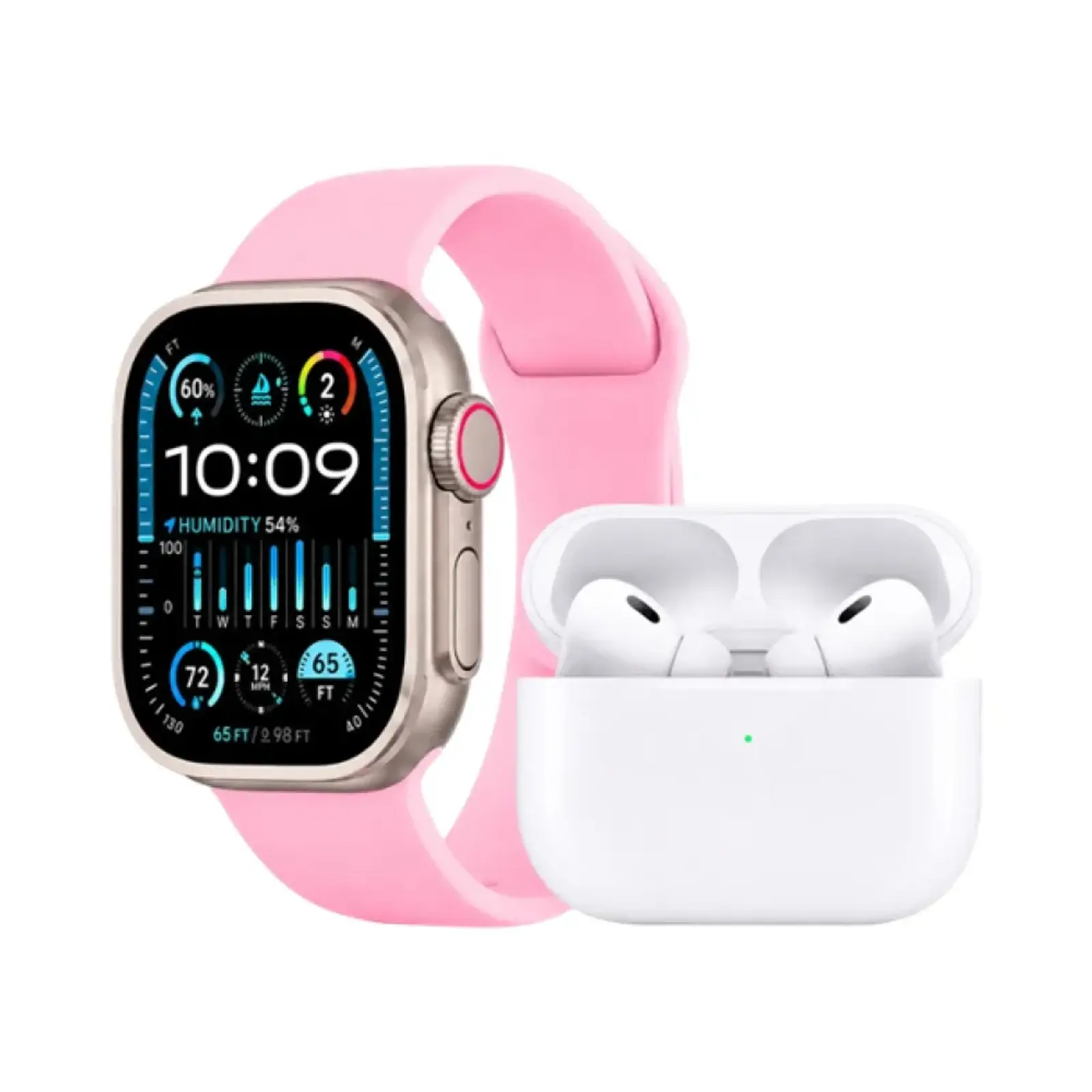 ساعت هوشمند دبلیو اس 49mm SEVEN PLUS ONE 7+1 Metal and Plastic Case with Silicone Band