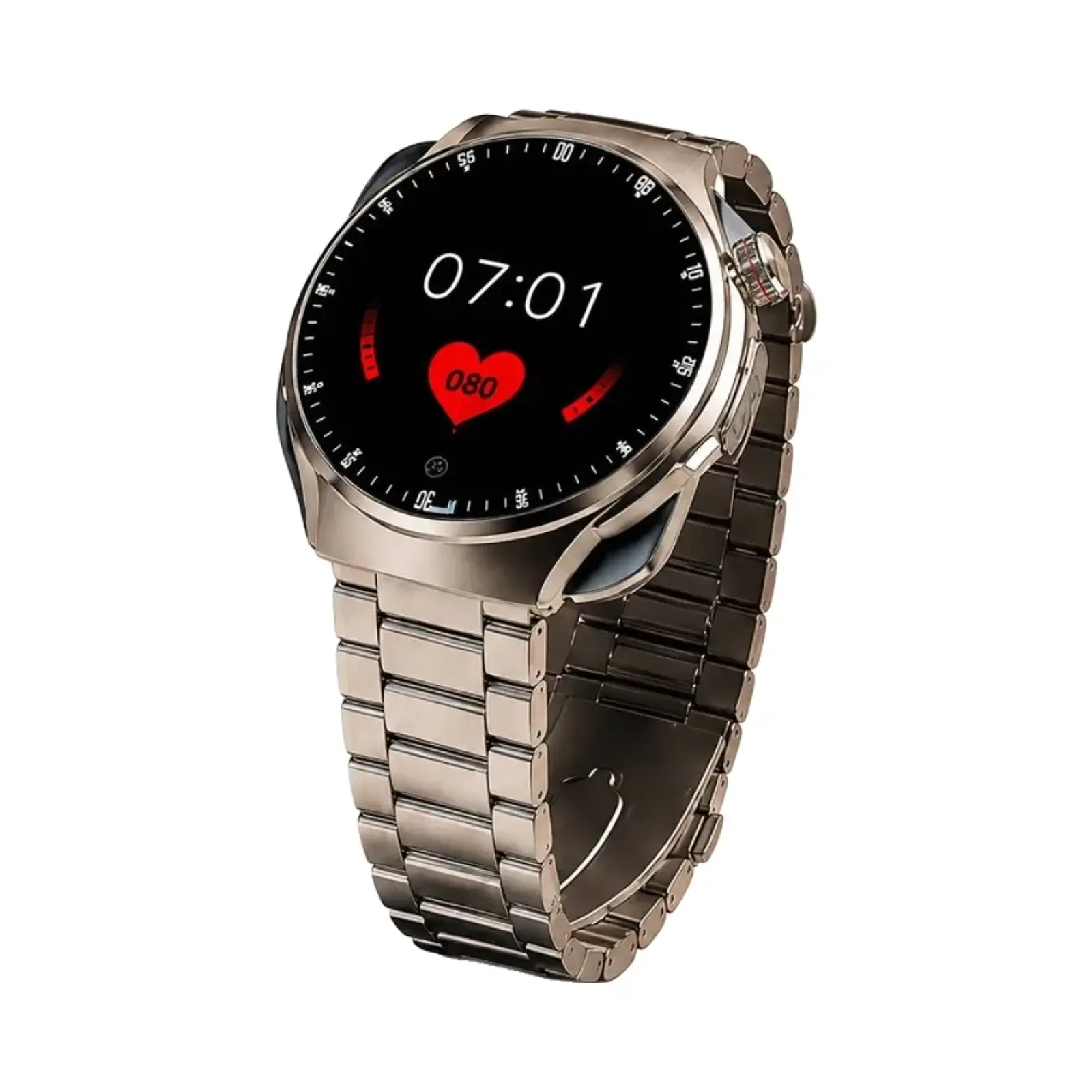 ساعت هوشمند جی اس یس 45mm ms19 Stainless Steel Case with Stainless Steel Band - طلایی مات