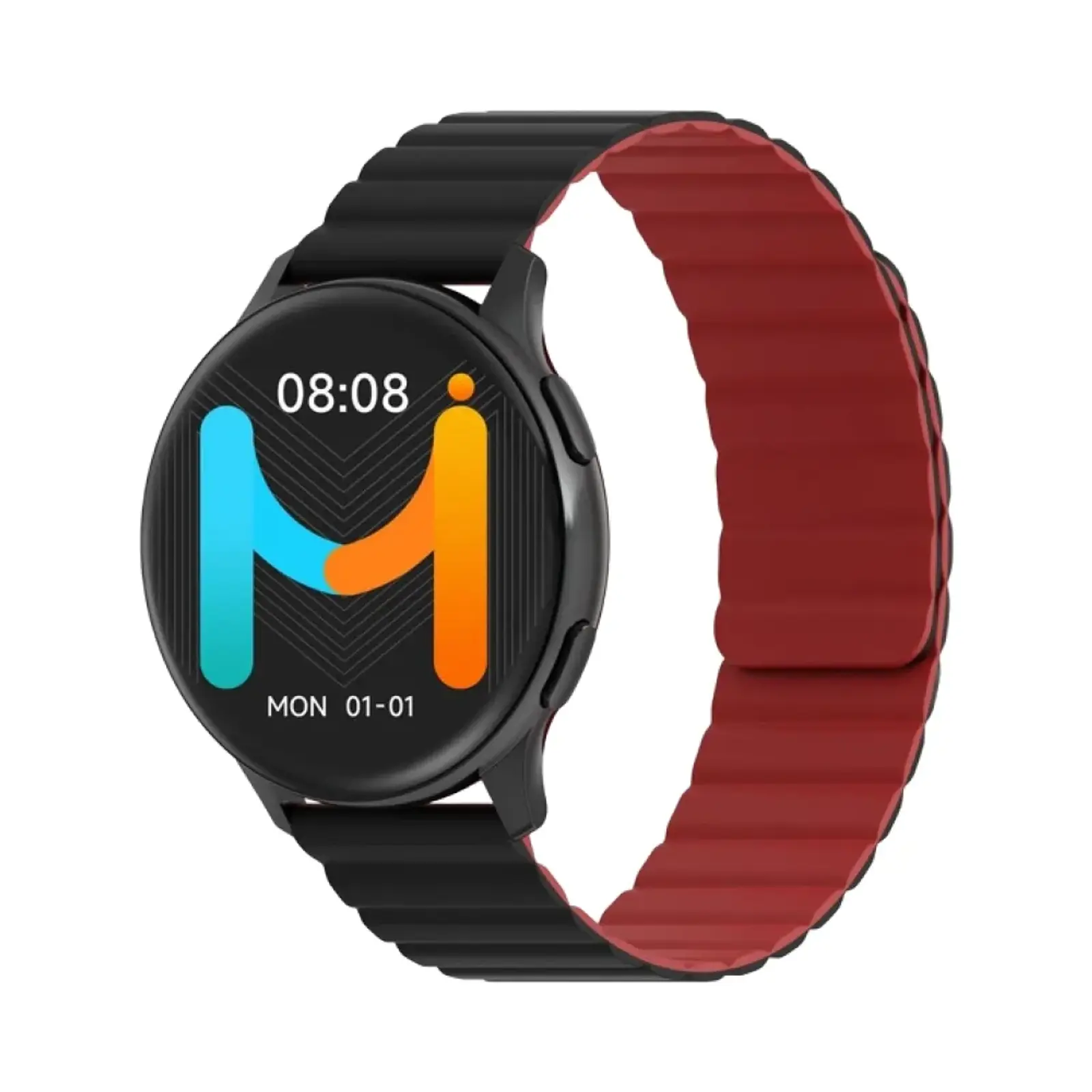 ساعت هوشمند ایمیکی 46mm Holo Pro KW66 Zinc Alloy Case with Silicone Band - مشکی