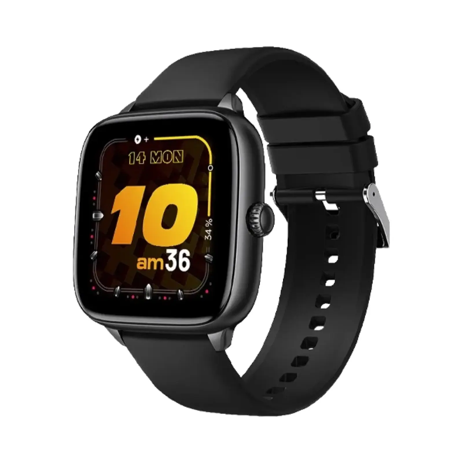 ساعت هوشمند سی بای 38mm W1 square Zinc Alloy Case with Silicone Band