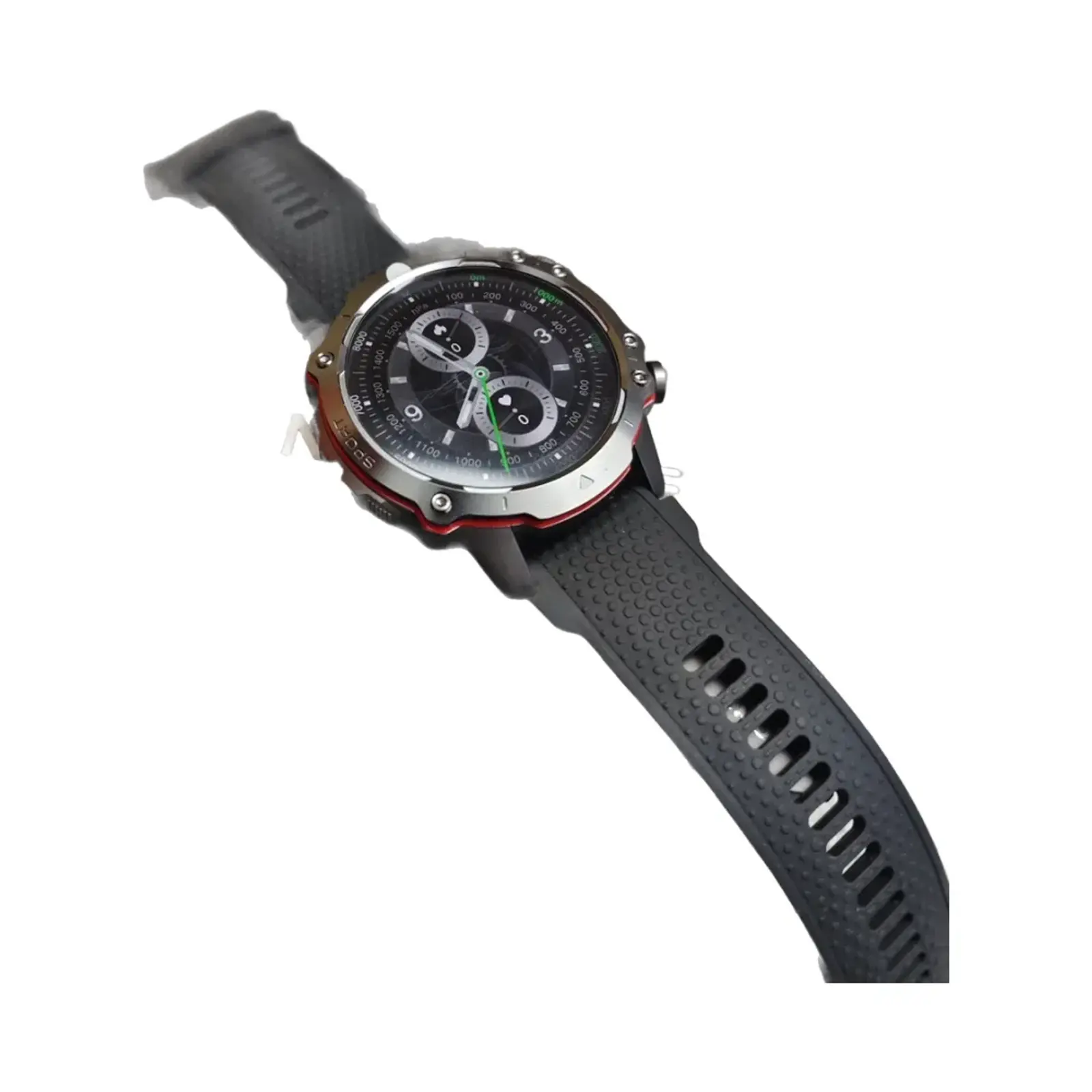 ساعت هوشمند نیوی فورس 49mm NT10 Stainless Steel Case with Silicone Band - مشکی