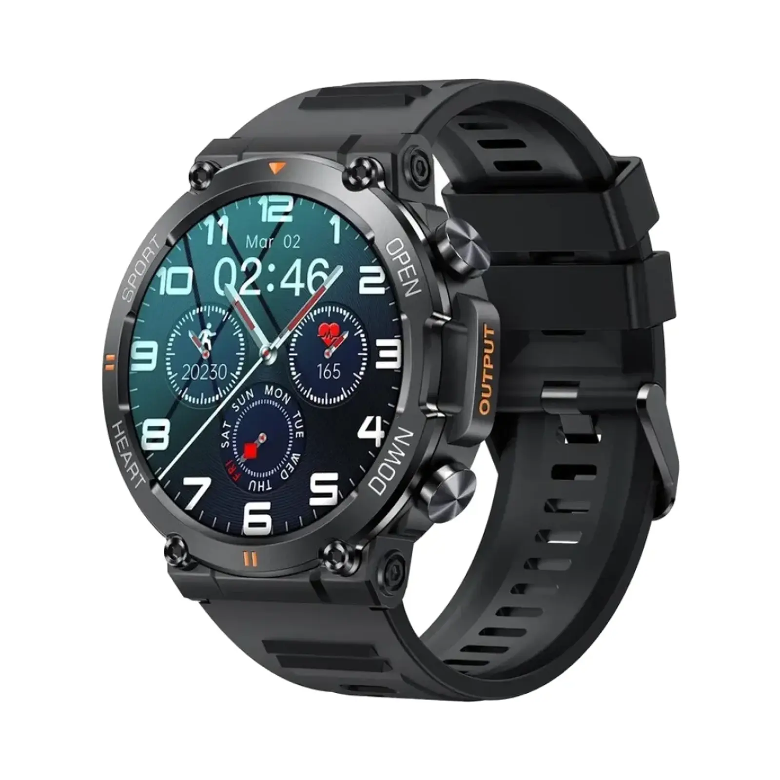 ساعت هوشمند اسپورت K56 with Silicone Band - مشکی