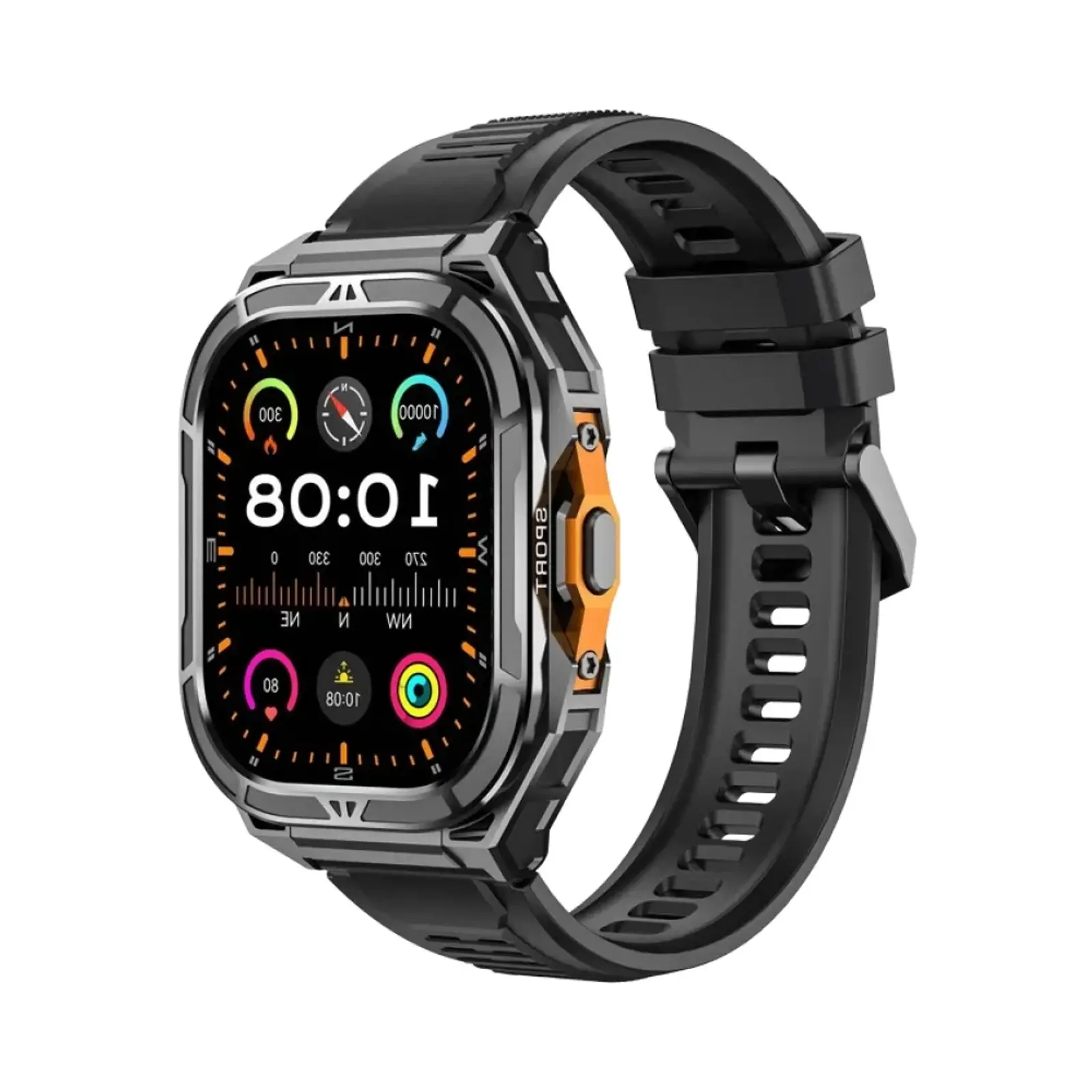 ساعت هوشمند ارو 49mm ROCK Aluminum Case with Silicone Band