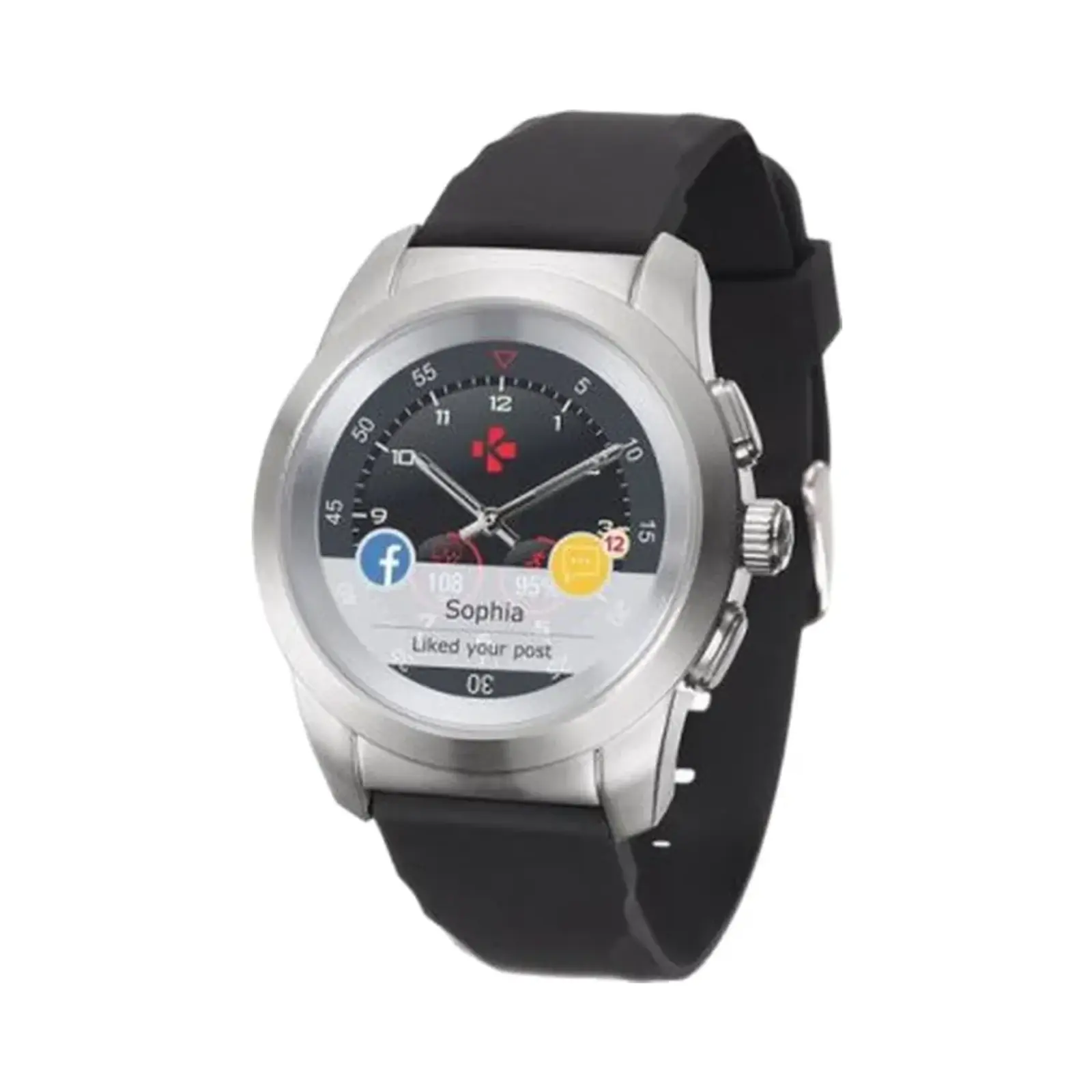 ساعت هوشمند مای کرونوز 44mm zetime Stainless Steel Case with Silicone Band