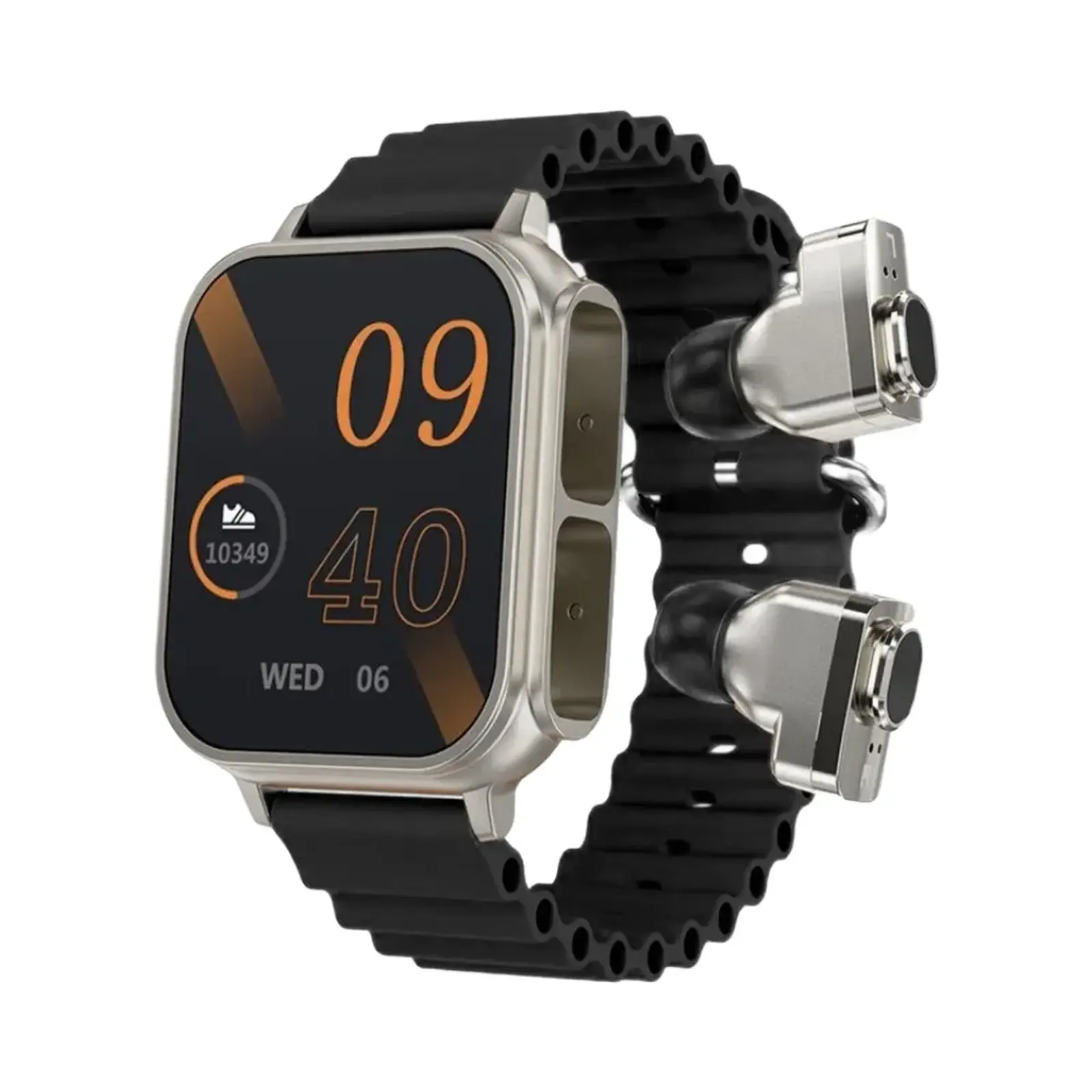 ساعت هوشمند هاینو تکو ADS LATECY ST1 WIRLESS Metal Case with Silicone Band - مشکی