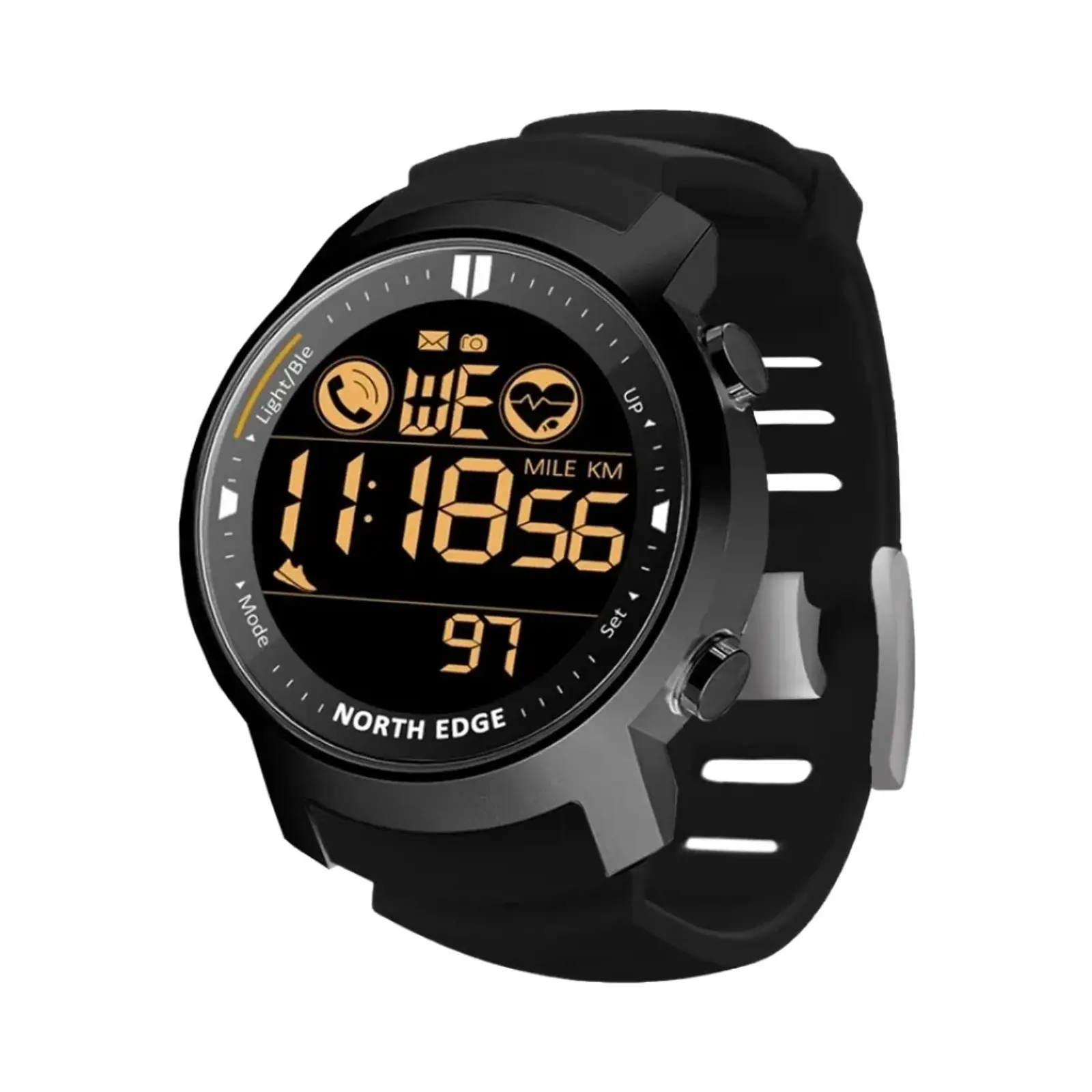ساعت هوشمند نورس اج 44mm LAKER Metal Case with Silicone Band - مشکی
