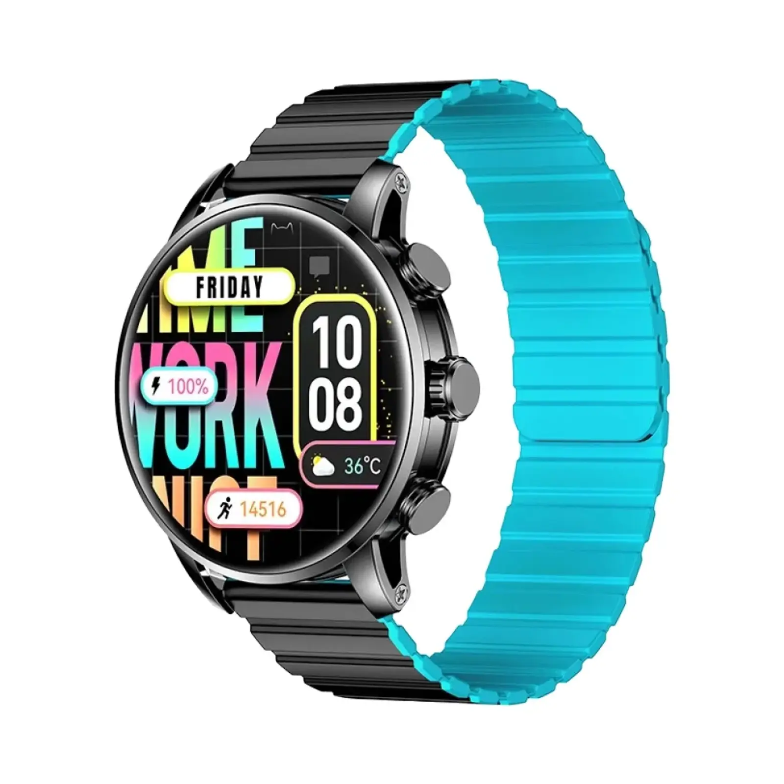 ساعت هوشمند کیسلکت 46mm Smart Calling Watch Kr2 Ltd Metal Case with Silicone Band