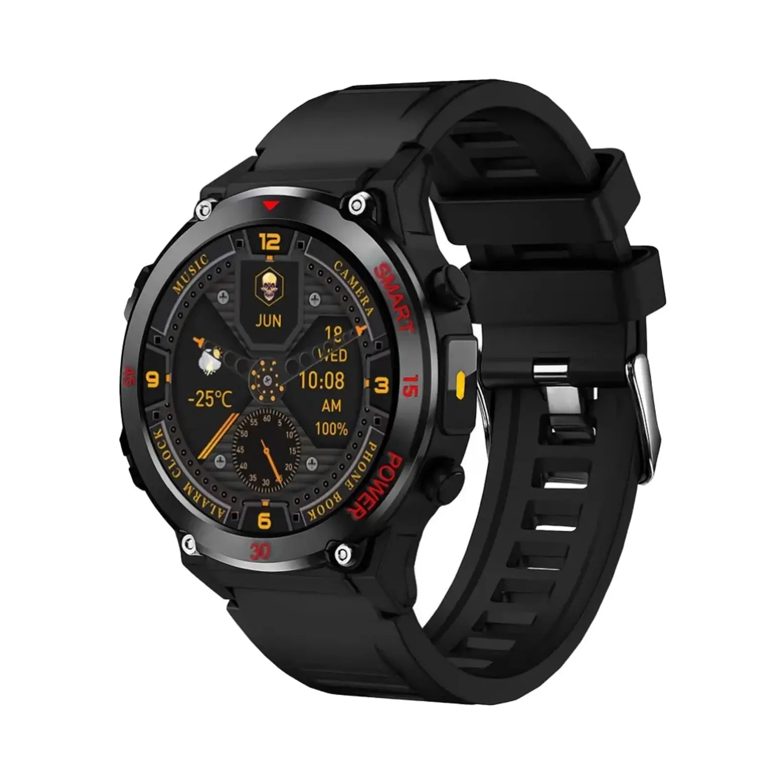 ساعت هوشمند لونکس 48mm C22ULTRA Metal Case with Silicone Band - مشکی