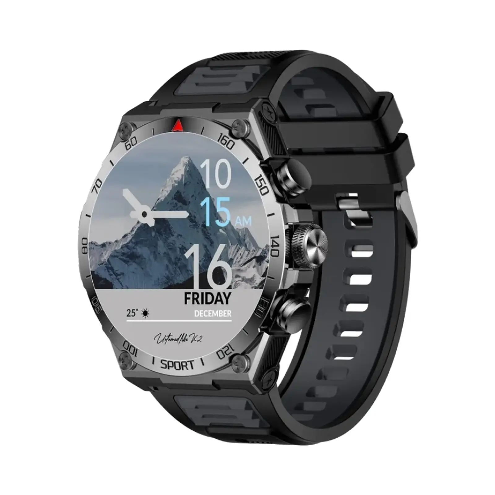 ساعت هوشمند گلوریمی K2 Metal Case with Silicone Band - مشکی
