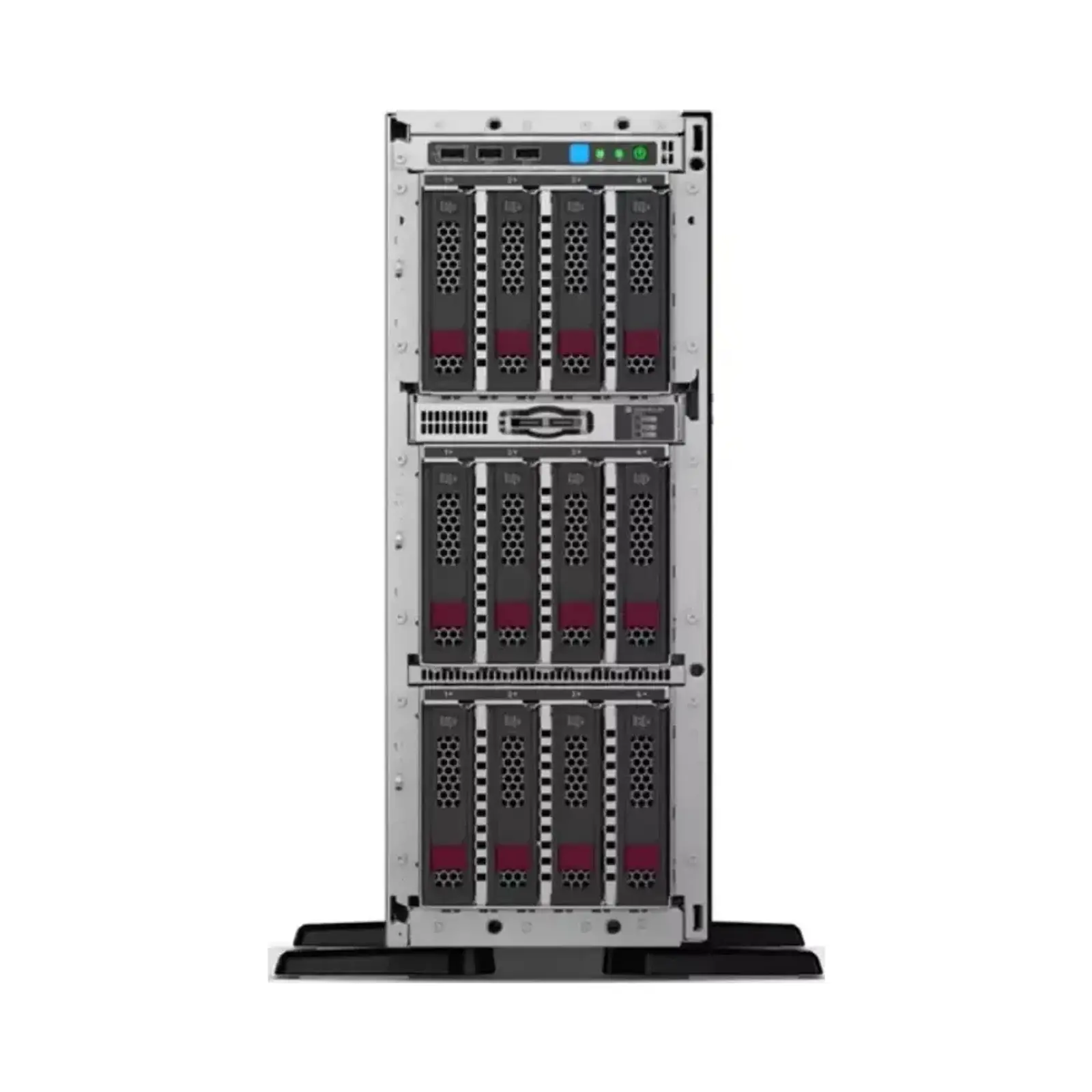 سرور حسابداری اچ پی HPE ML350 G10 12LFF-A Xeon Gold 6246Rx2/64GB DDR4/480GB SSDx4/Intel
