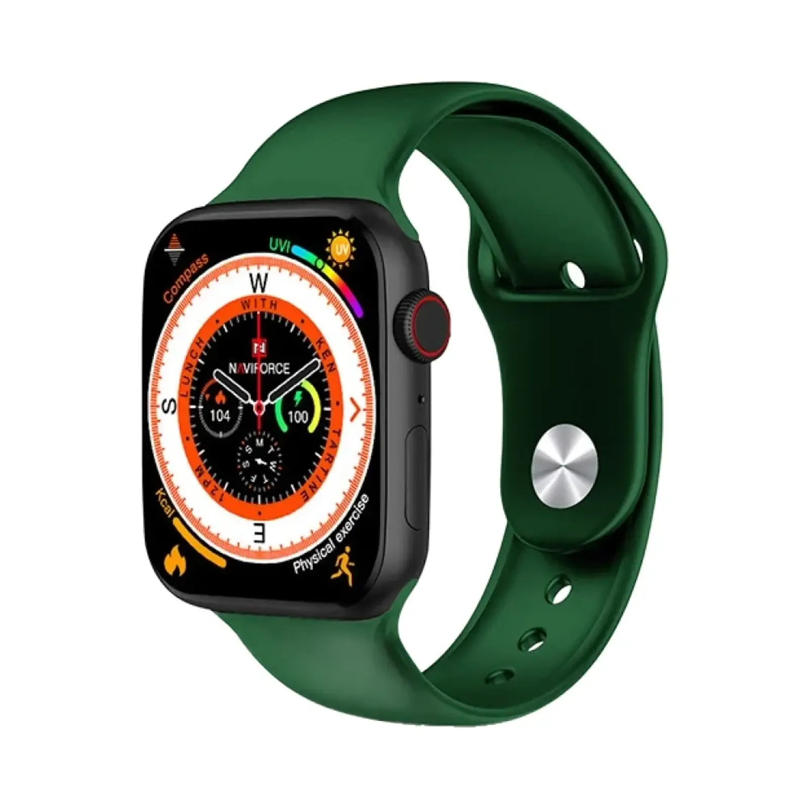 ساعت هوشمند نیوی فورس NT14 B/GN Metal Case with Silicone Band - سبز تیره