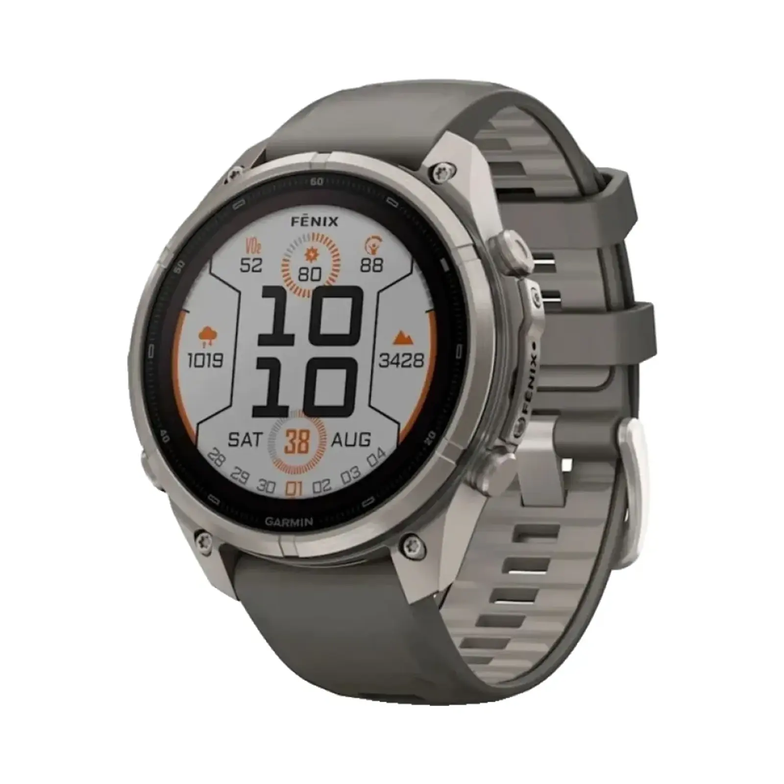 ساعت هوشمند گارمین 43mm Fenix 9 Pro Solar Titanium Case with Silicone Band - تیتانیومی