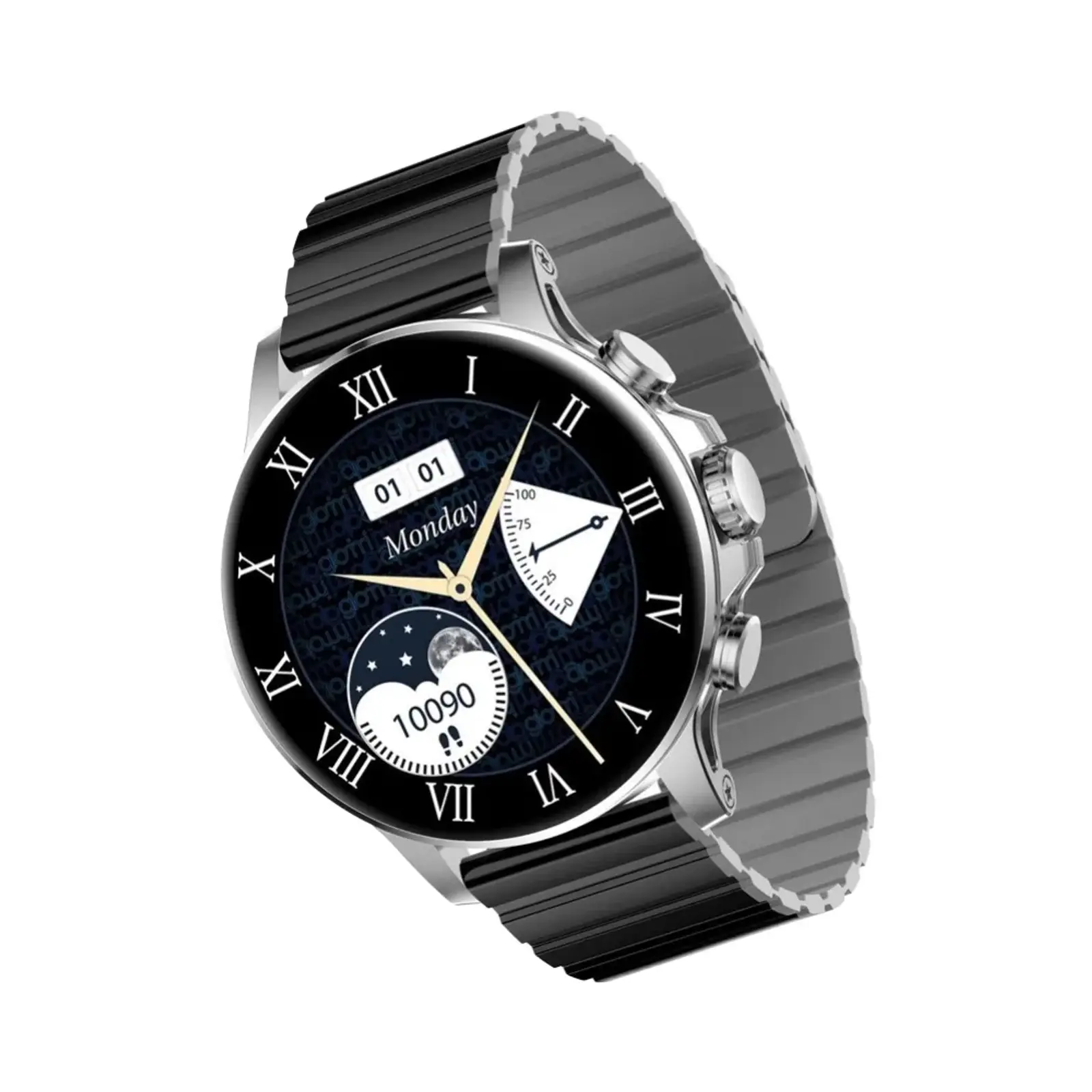 ساعت هوشمند گلوریمی 47mm M2 MAX LTD Metal Case with Silicone Band - مشکی