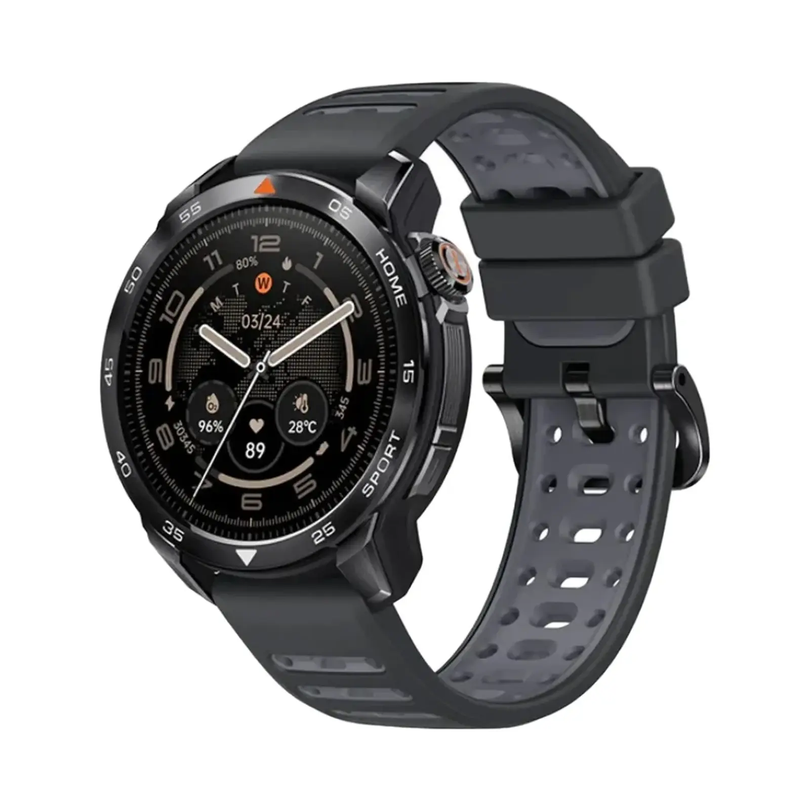 ساعت هوشمند میبرو 48mm GS Pro2 Stainless Steel Case with Silicone Band - مشکی