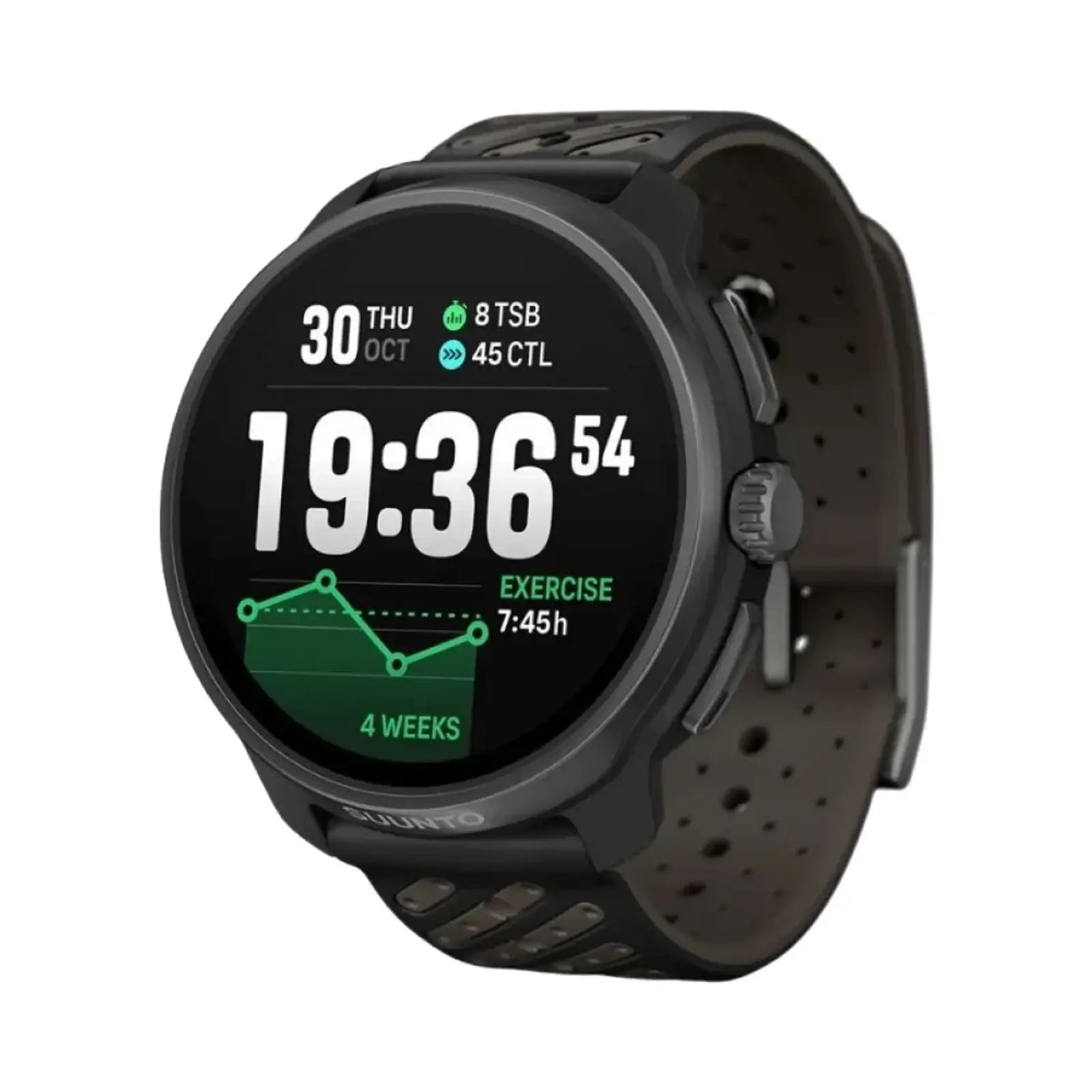 ساعت هوشمند سونتو 49mm Race 2 Titanium Case with Silicone Band - مشکی