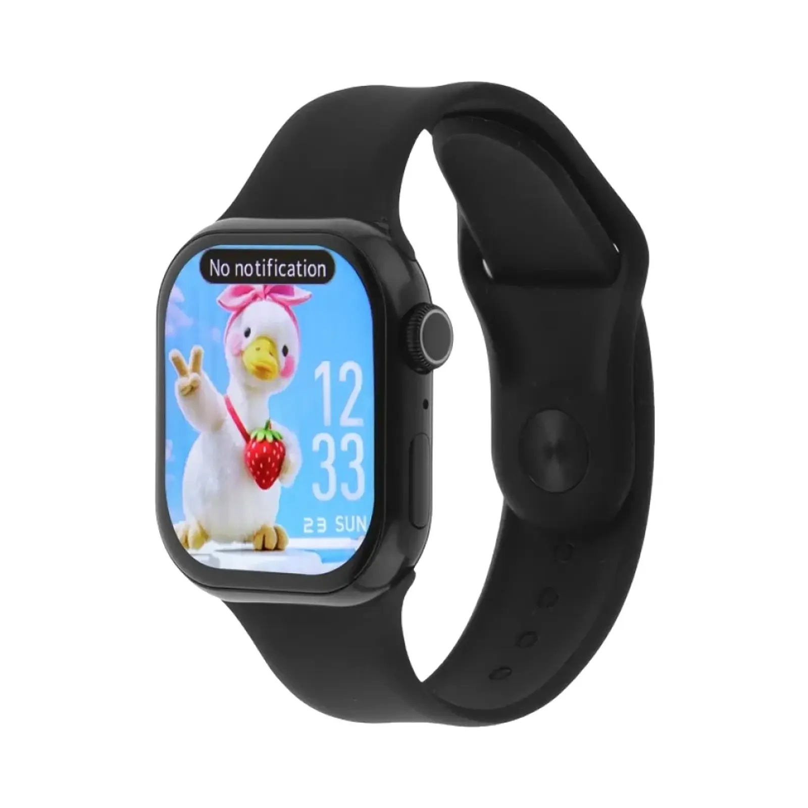 ساعت هوشمند کیکویر 42mm KW86 mini Metal Case with Silicone Band - مشکی
