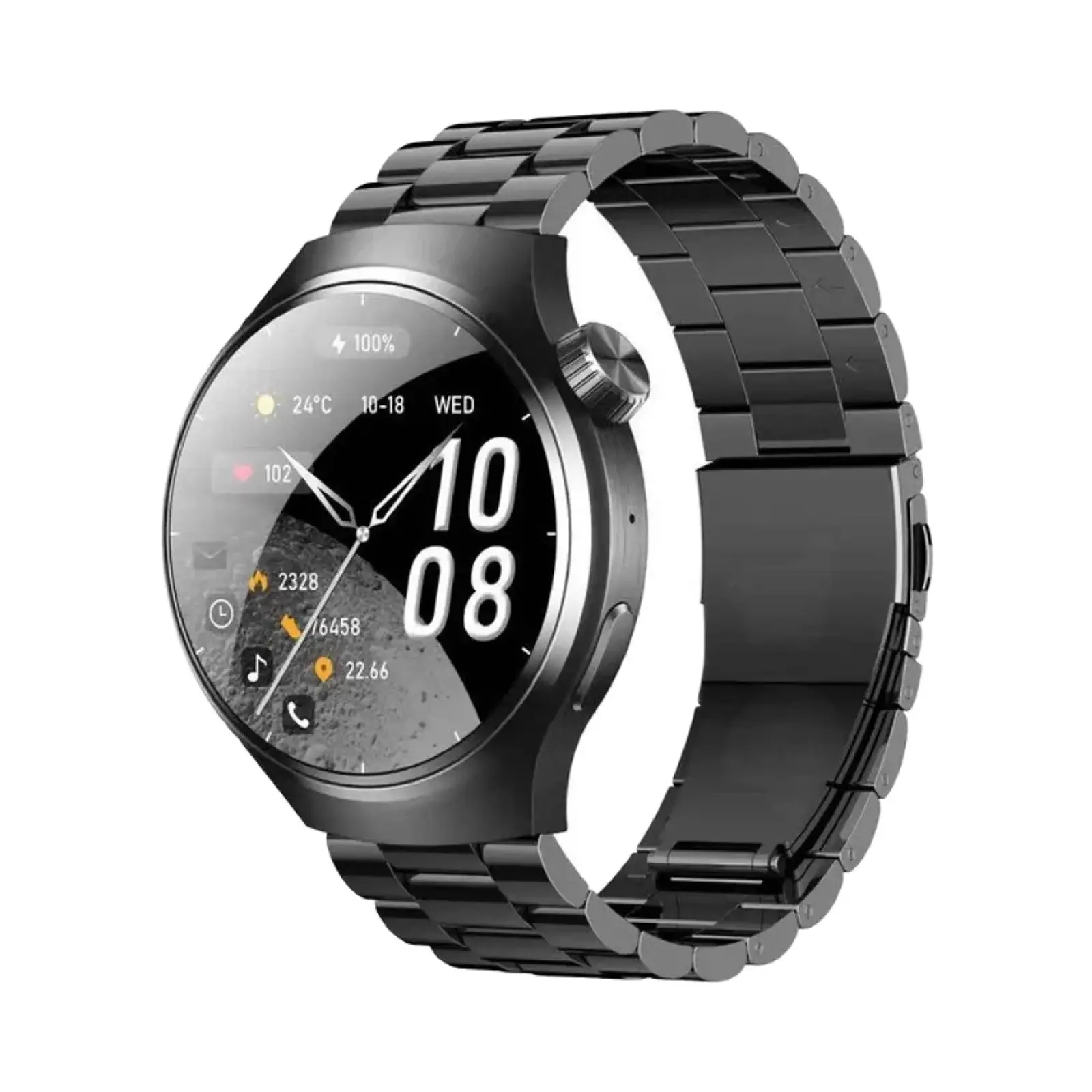 ساعت هوشمند ویسمی 46mm X31 Max Aluminum Case with Metal Band - نقره ای