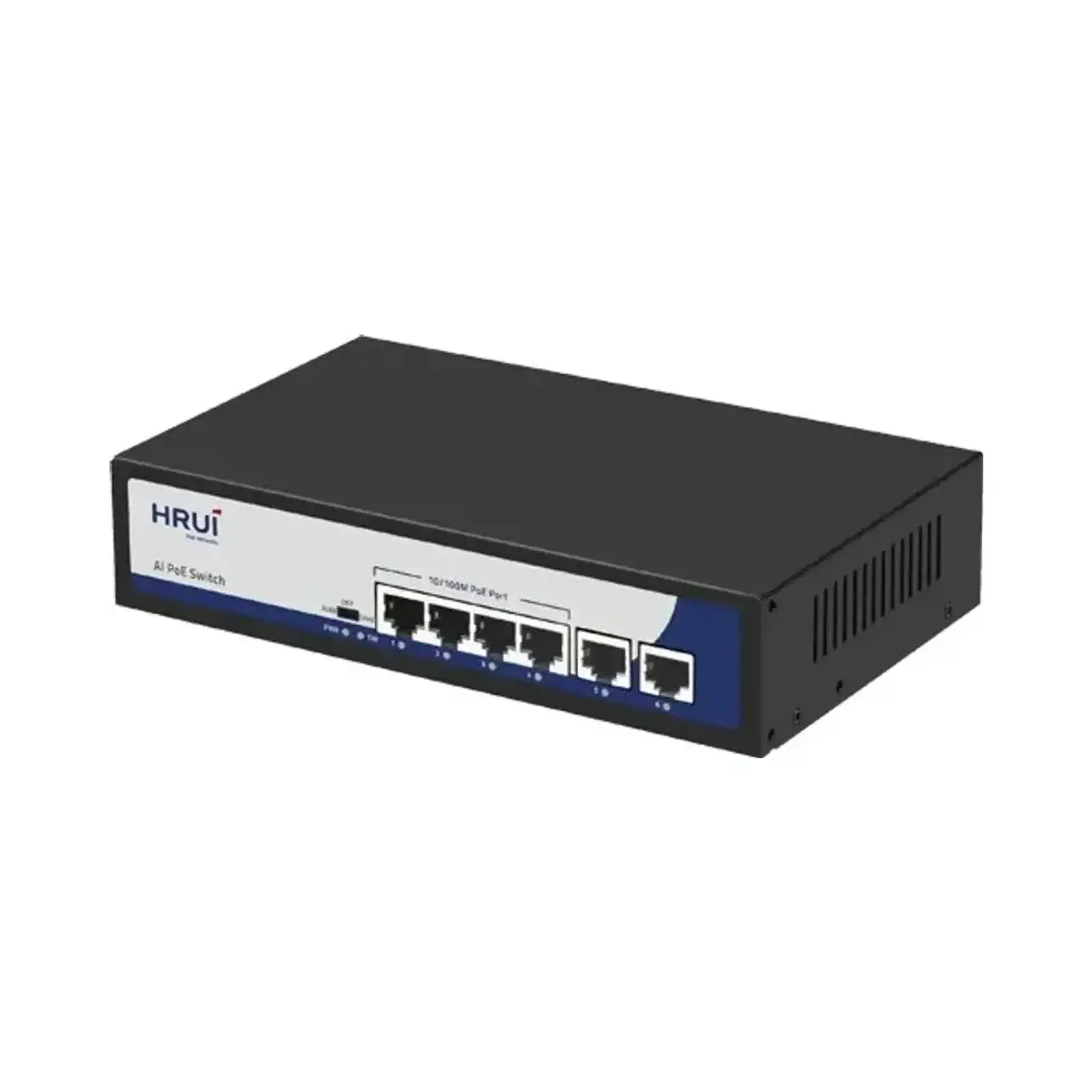 سوييچ 4 پورت اچ آر یو آی HRUI HR900-AF-42N 10/100Mbps 4 Ports