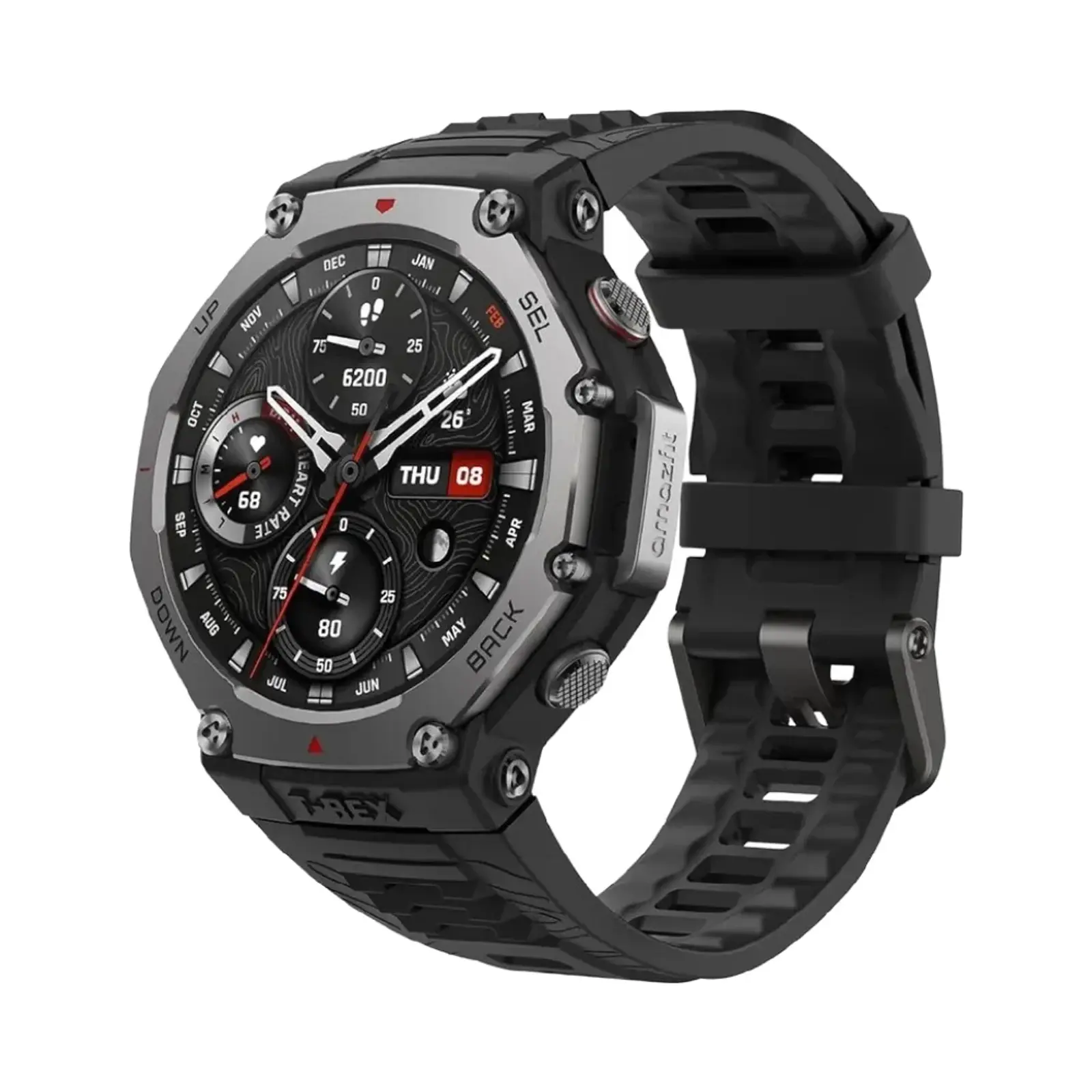 ساعت هوشمند امیزفیت MMD TREX 3 AWARE Metal Case with Silicone Band - مشکی