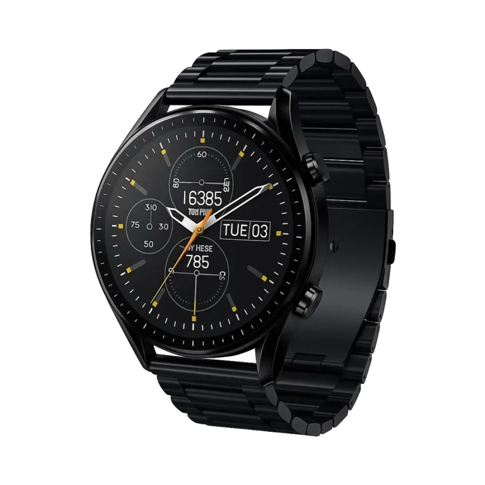ساعت هوشمند لنیز 45mm LW-253 Stainless Steel Case with Stainless Steel Band - مشکی