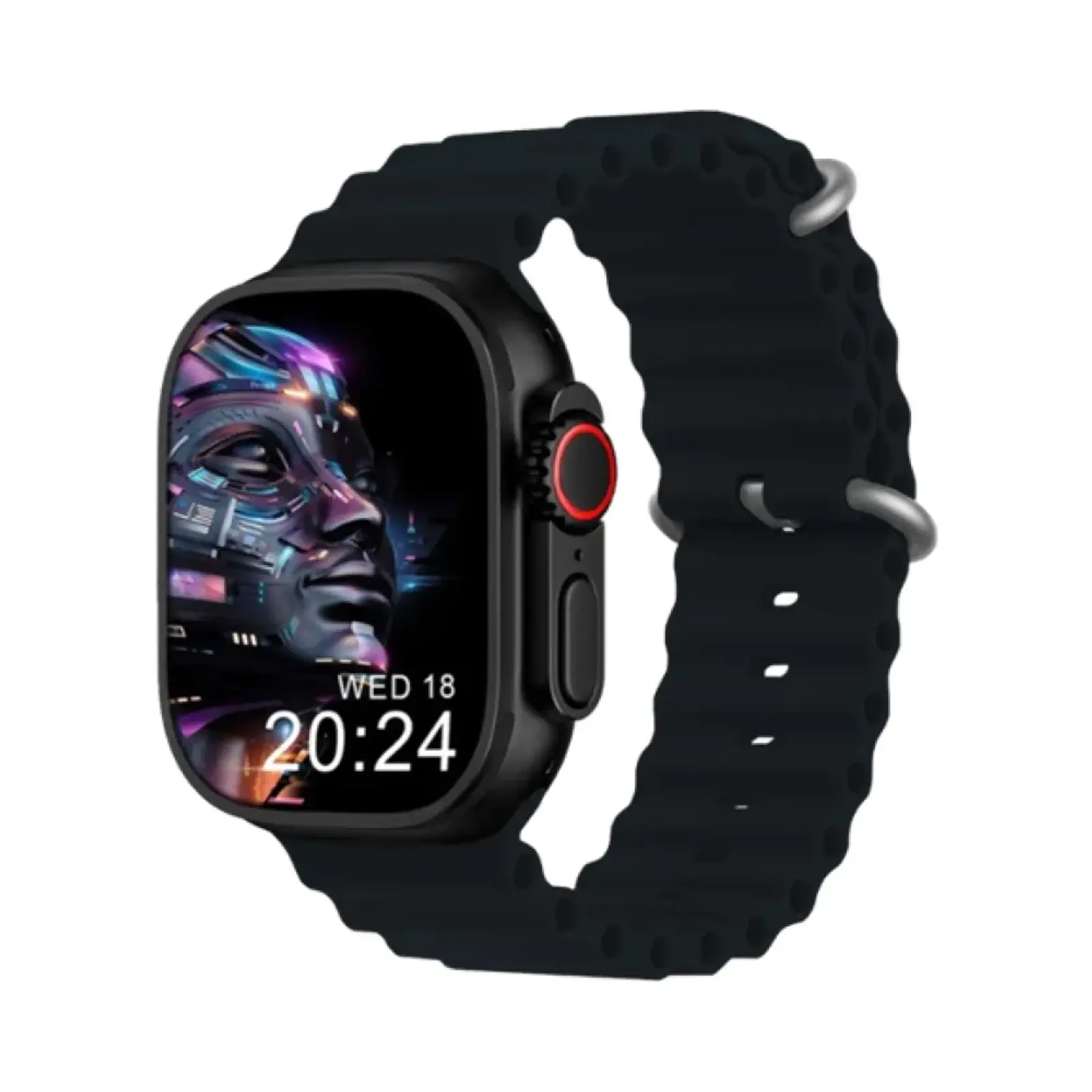 ساعت هوشمند میکروویر 49mm W69-Watch Ultra Metal Case with Silicone Band - نارنجی
