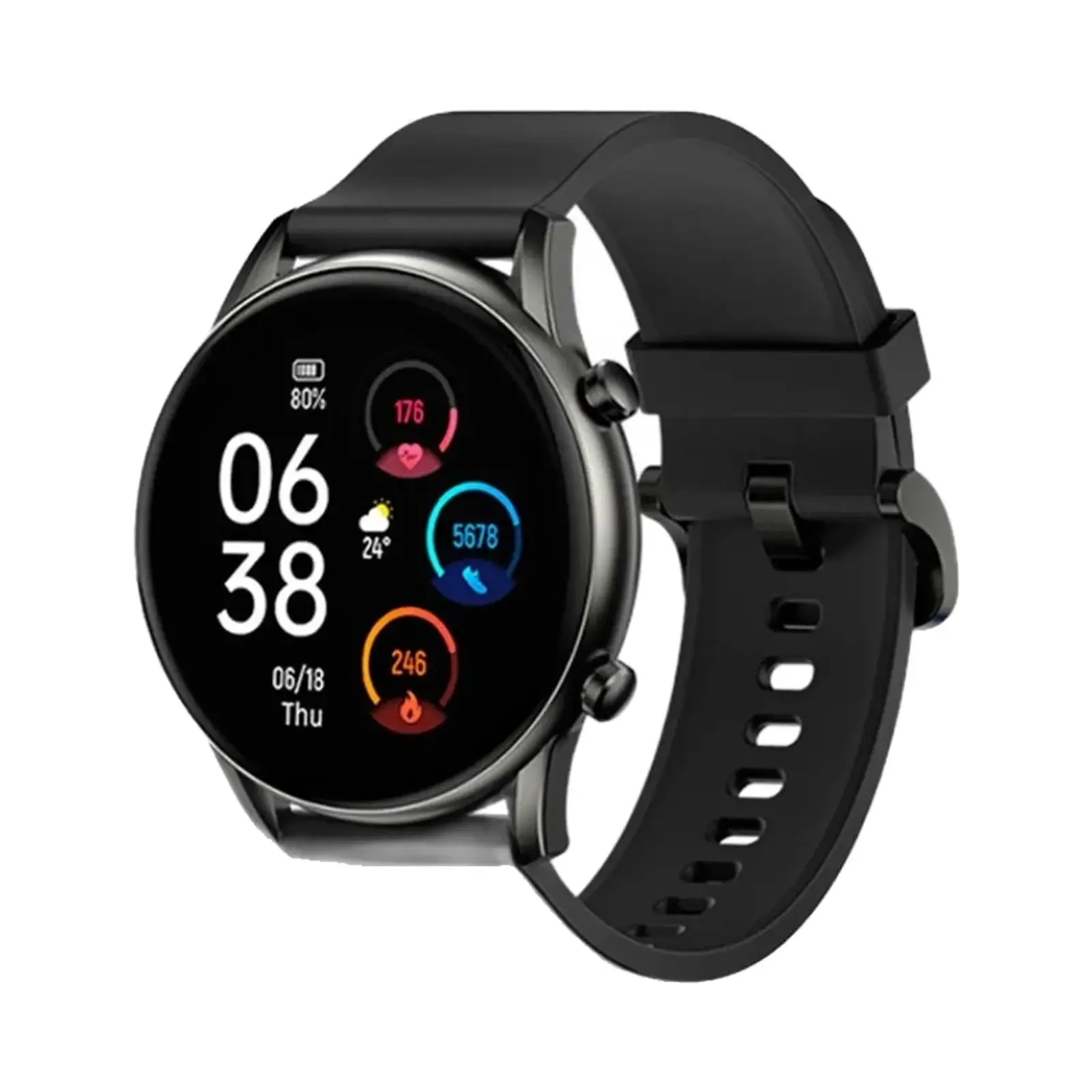 ساعت هوشمند هایلو 46mm RT2 Metal Case with Silicone Band - مشکی