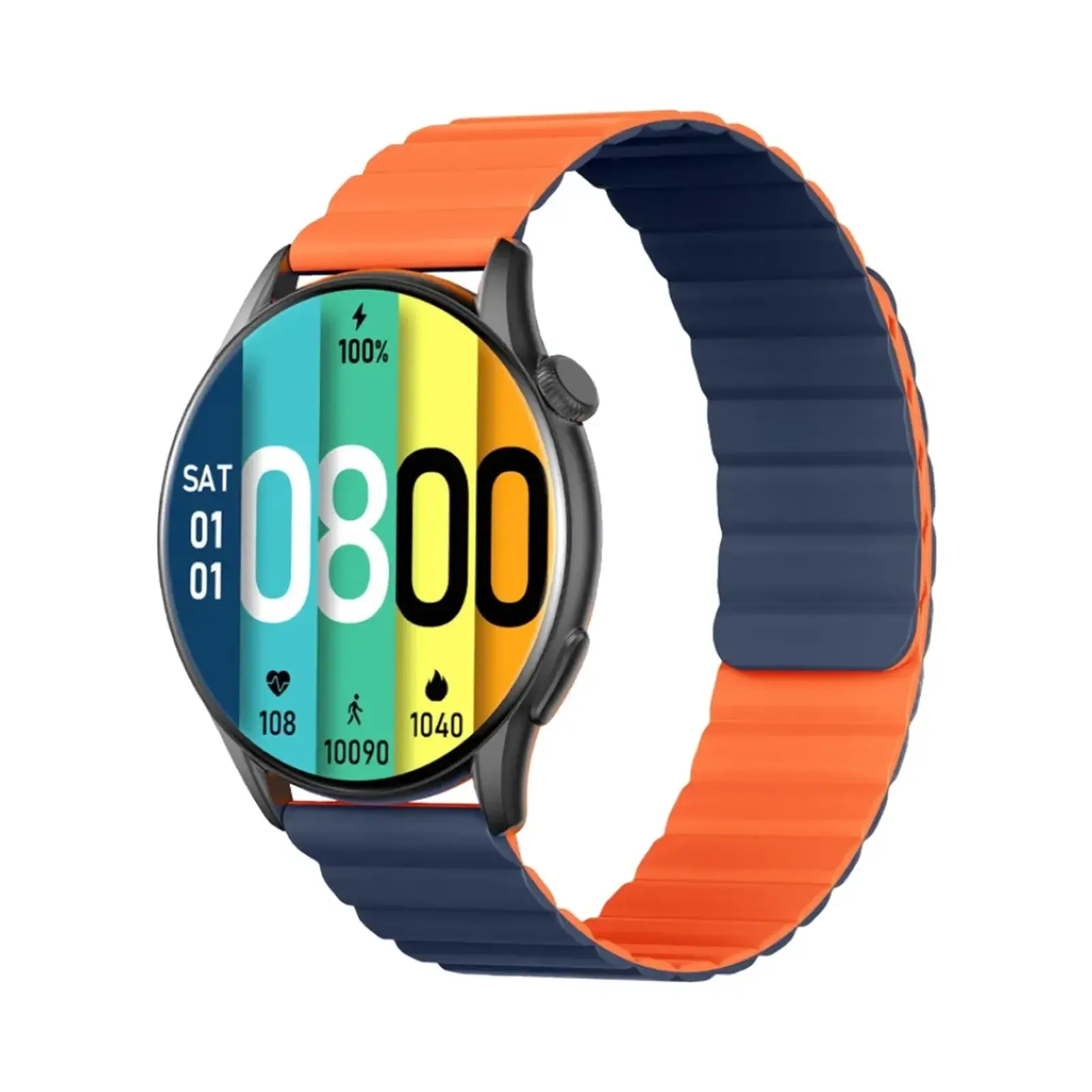 ساعت هوشمند کیسلکت kieslect calling watch Kr Pro Aluminum Case with Silicone Band - مشکی