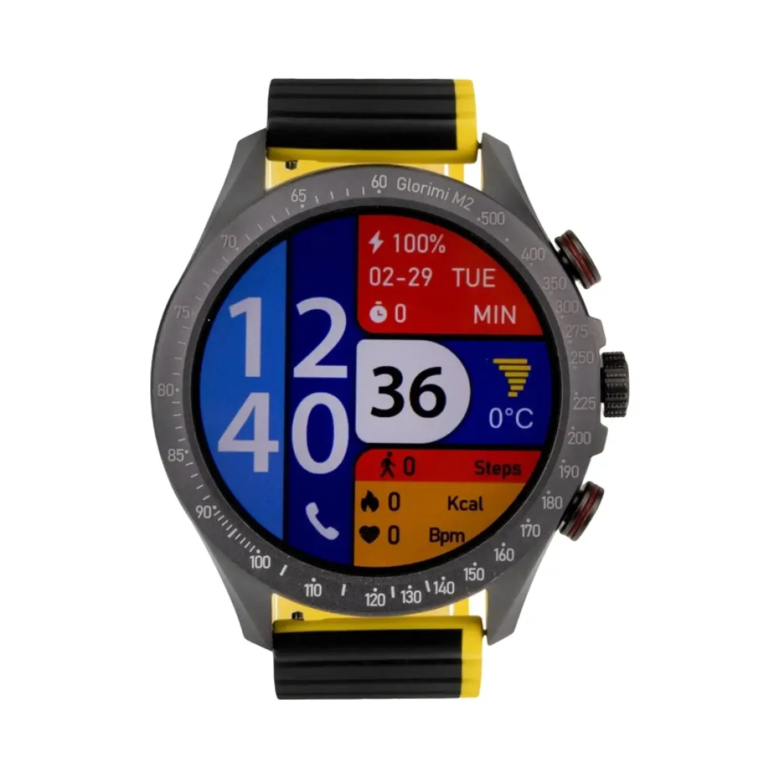 ساعت هوشمند گلوریمی M2 Aluminum Case with Silicone Band - مشکی
