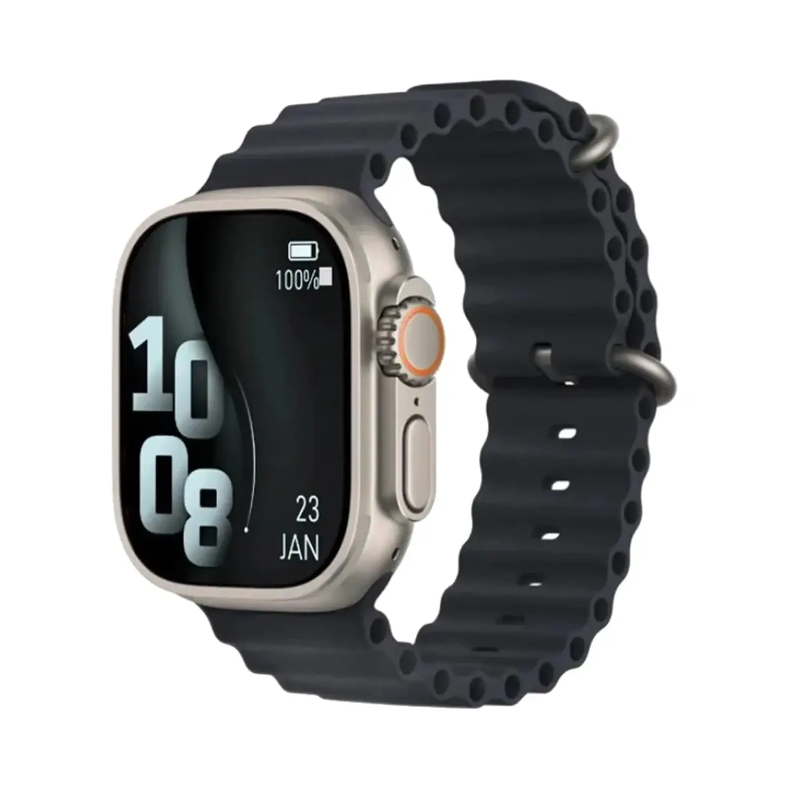 ساعت هوشمند دی تی نامبر وان 49mm DT ULTRA 3 Aluminum Case with Silicone Band - مشکی