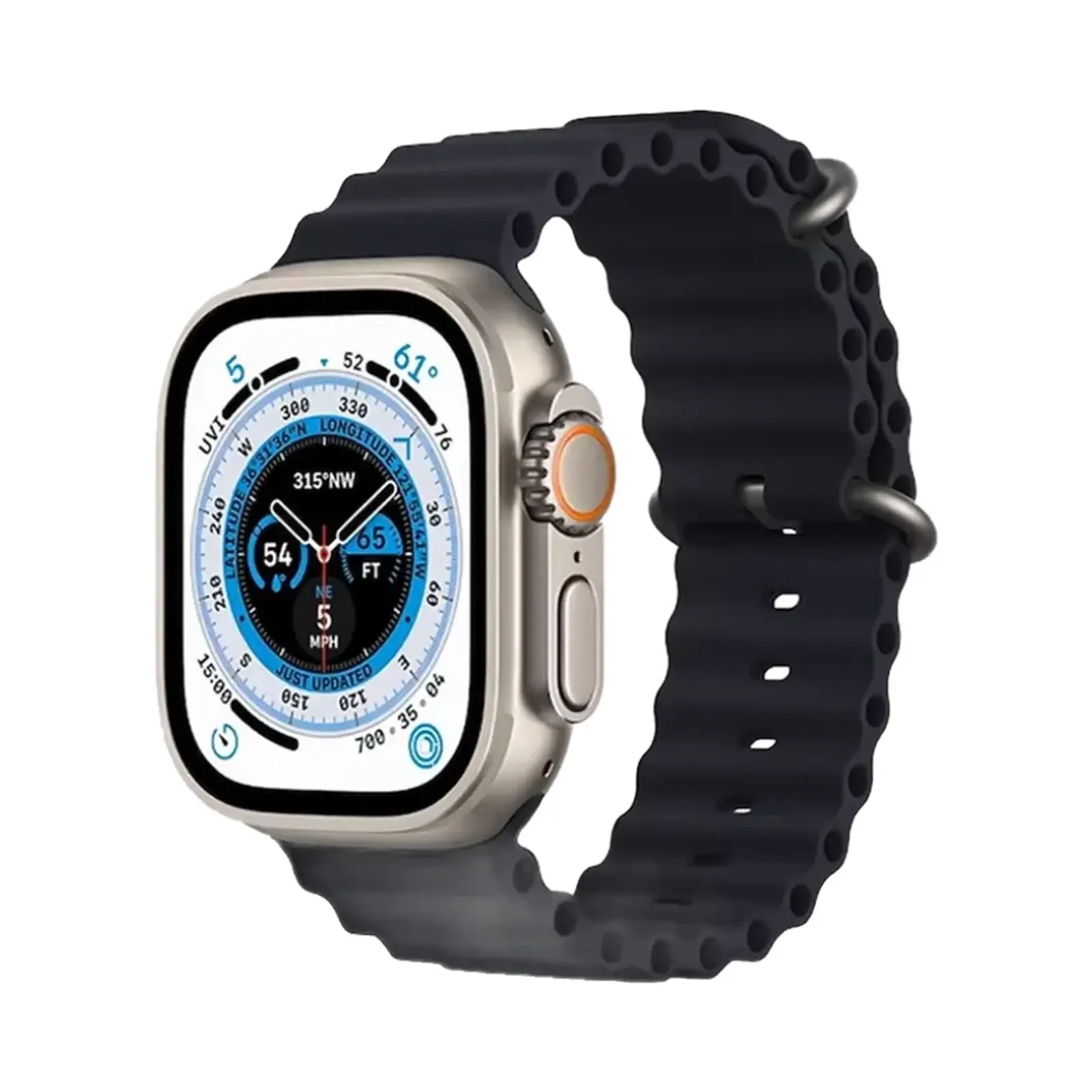 ساعت هوشمند مازارس 49mm W55 Aluminum Case with Silicone Band - مشکی