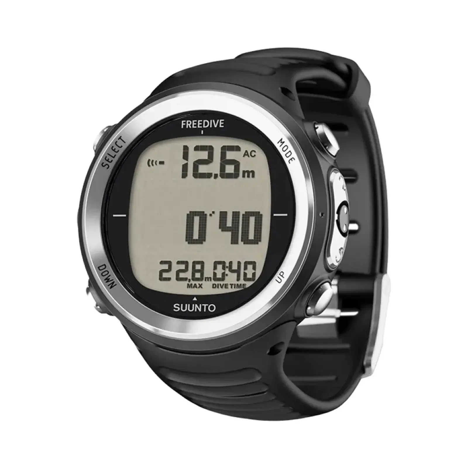 ساعت هوشمند سونتو 48mm D4f کد SS023198000 Stainless Steel Case with Plastic Band - مشکی