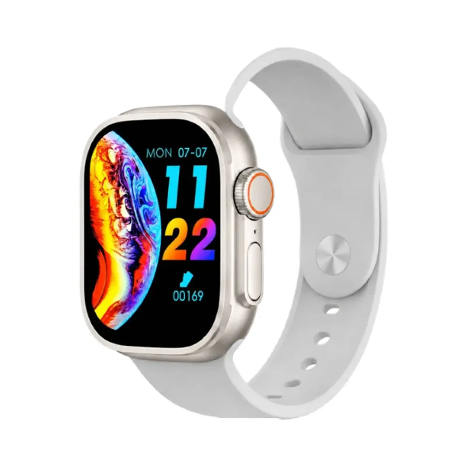 ساعت هوشمند اف الترا 49mm 1+7 SEVEN PLUS ONE Metal and Plastic Case with Silicone Band - مشکی