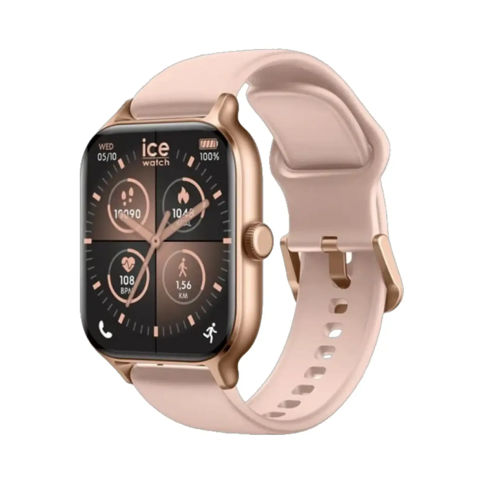 ساعت هوشمند آیس واچ 40mm 025280 Polycarbonate Case with Silicone Band - صورتی