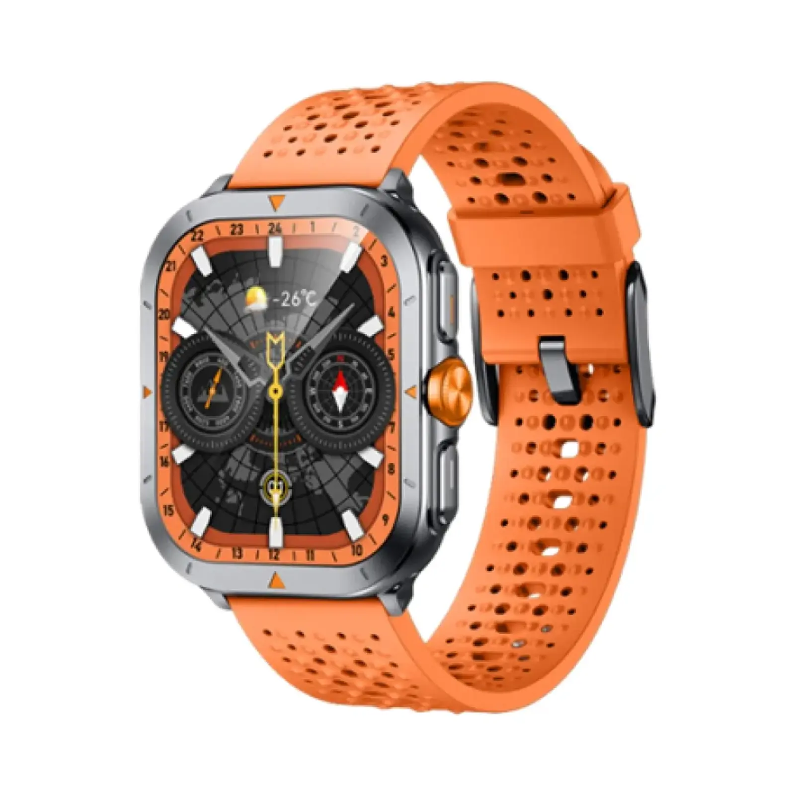 ساعت هوشمند گلوریمی 44mm EMD GX TRACE Metal Case with Silicone Band - مشکی