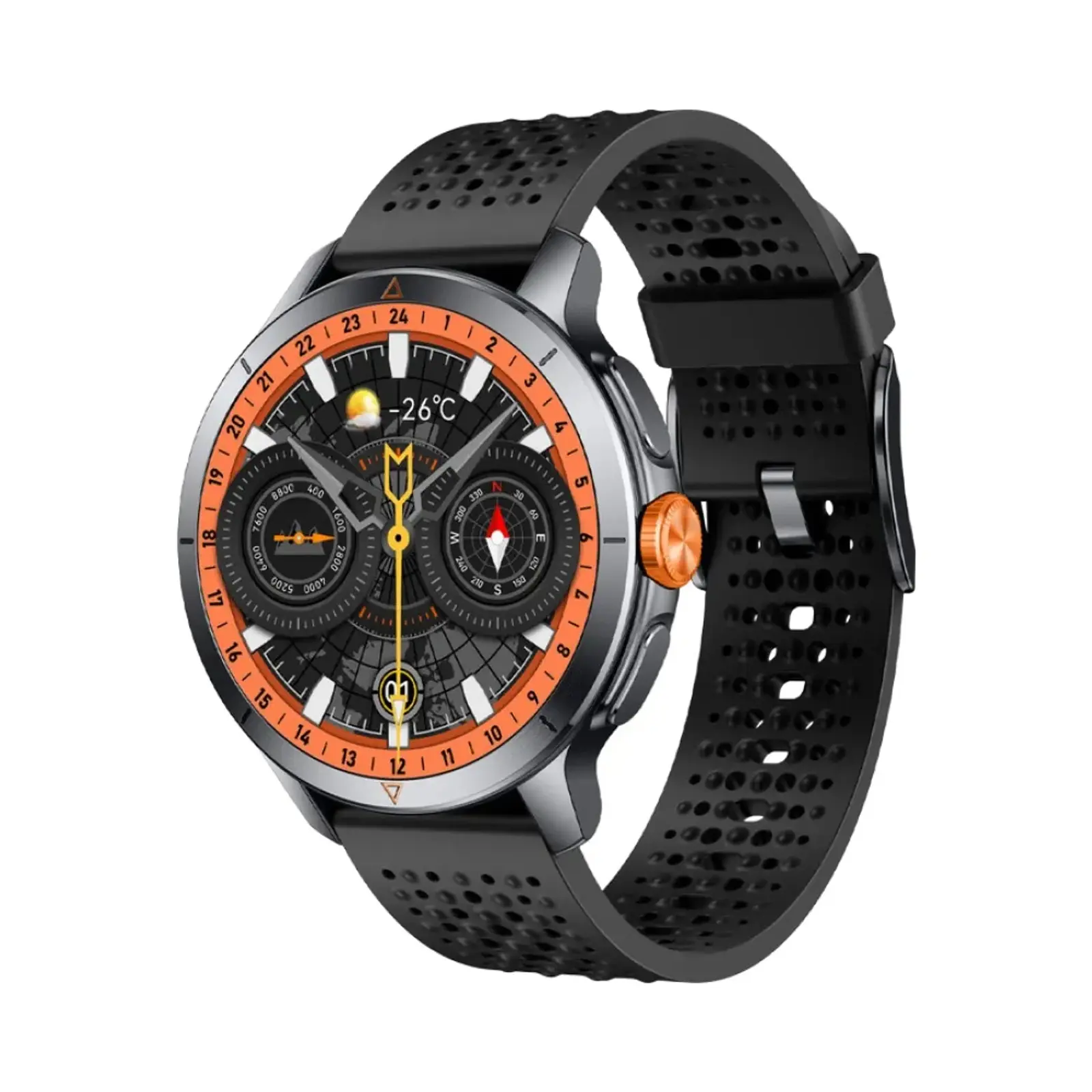 ساعت هوشمند گلوریمی 48mm GX RACE Metal Case with Plastic Band - مشکی