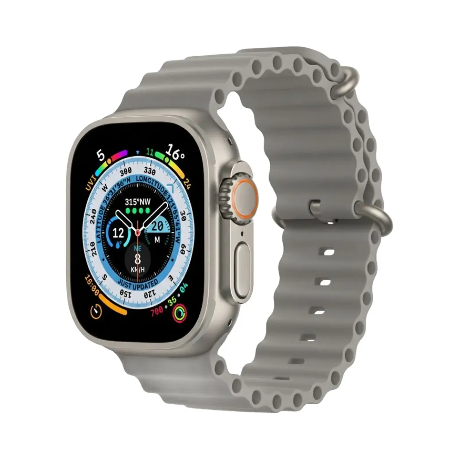 ساعت هوشمند ایکس 10 49mm Ultra3 با دو Metal Case with Silicone Band - نقره ای