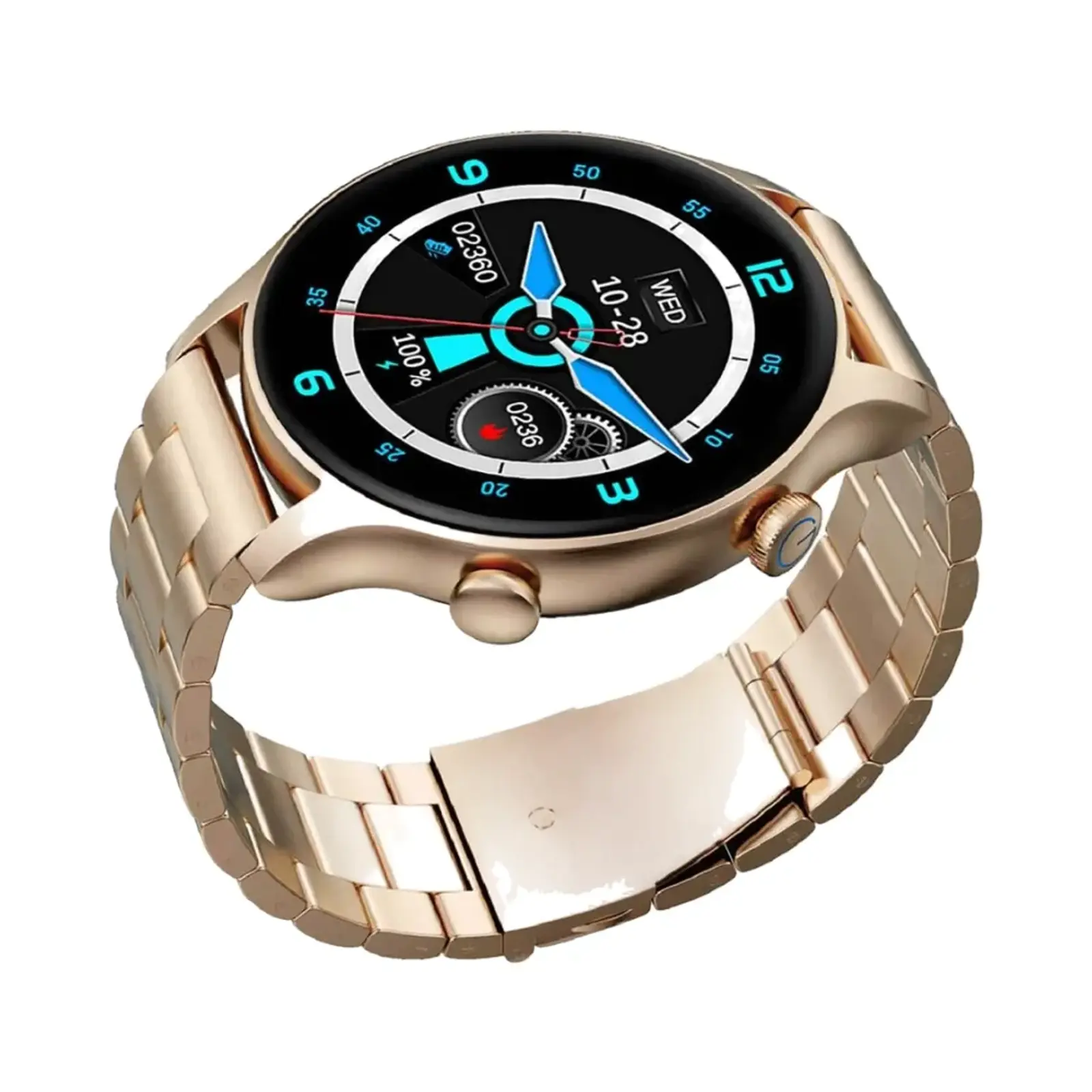ساعت هوشمند جی تب GT6 Stainless Steel Case with Stainless Steel Band - طلایی
