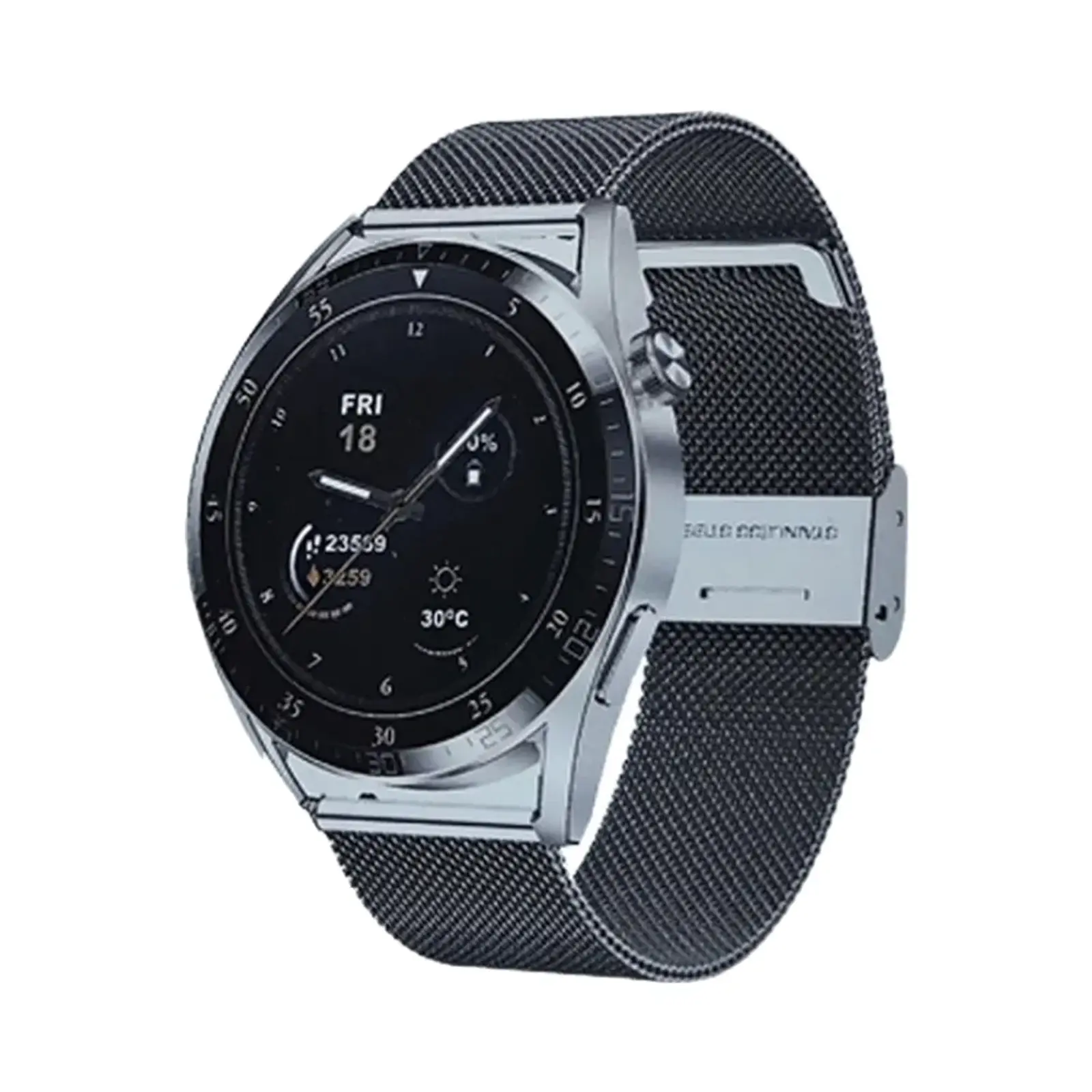 ساعت هوشمند سی بای W2 Plus Aluminum Case with Metal Band - نقره ای